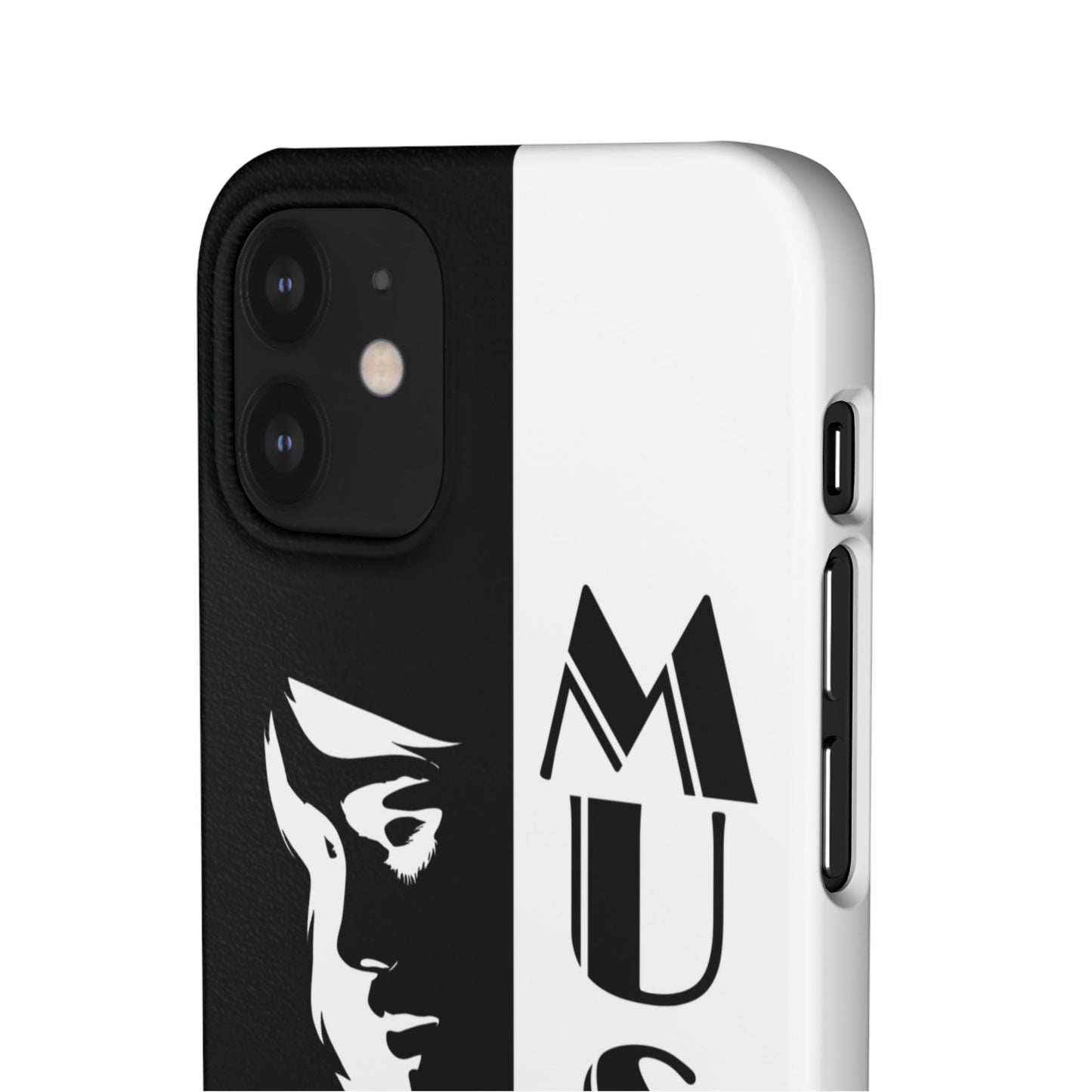Black And White Bold Muse Snap Case Cover for iPhone and Samsung