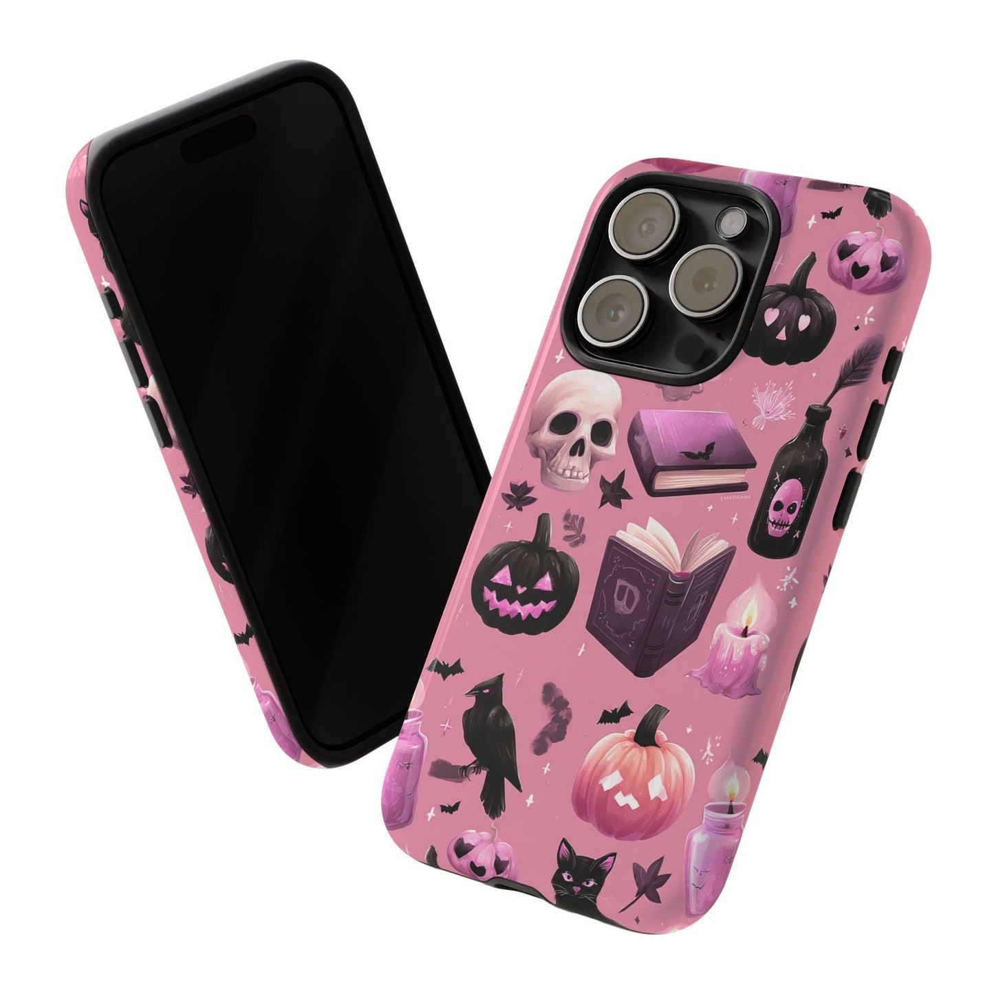 Spooky Phone Case - Halloween Design, Cute Costume Accessory, Fall Decor, Gift for Cat Lovers, Witchy Vibes, Trick or Treat