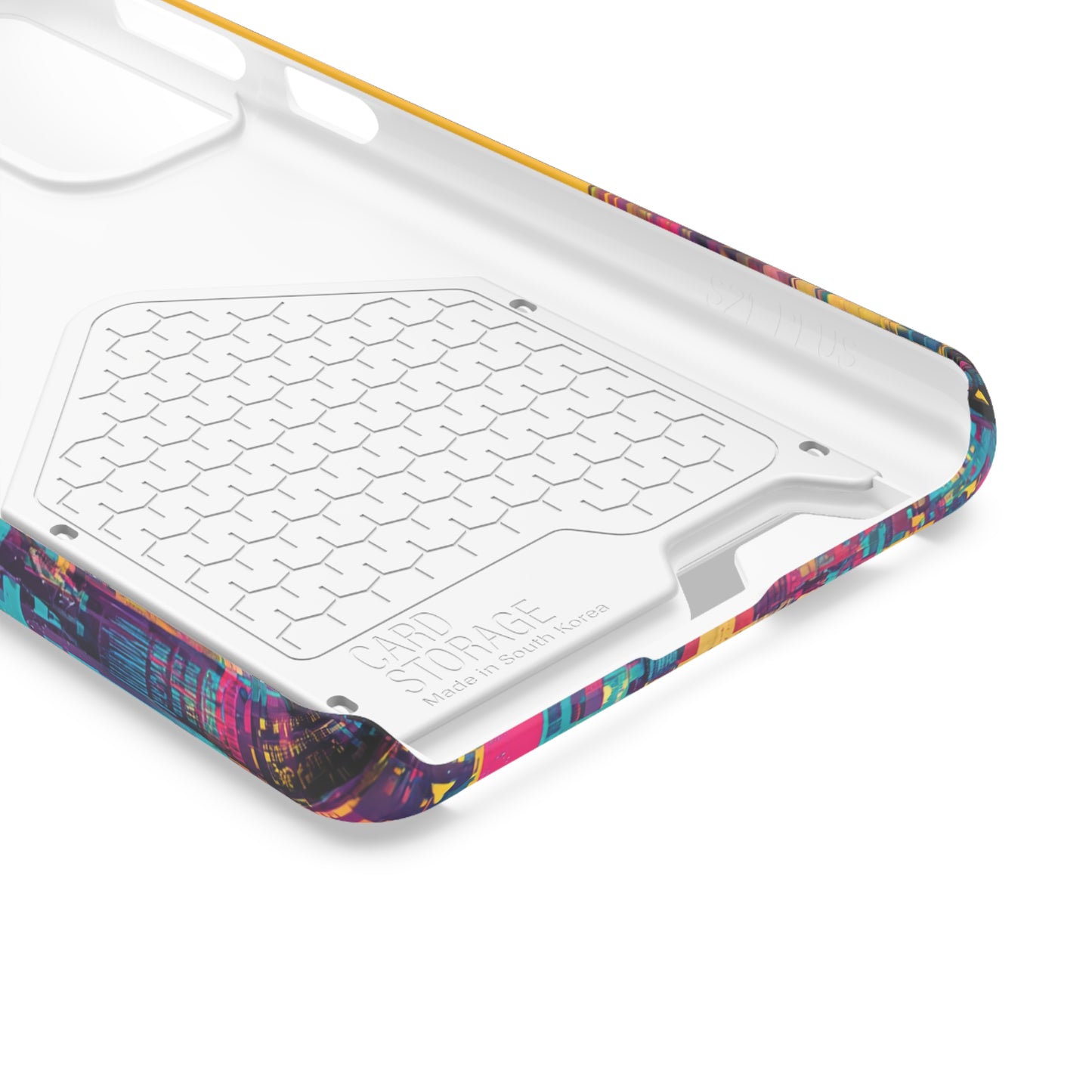 Vibrant Phone Case With Card Holder - Retro Style, Hip Hop Lover's Accessory, Colorful Gift, Music Enthusiast Essential, Unique Phone [...]