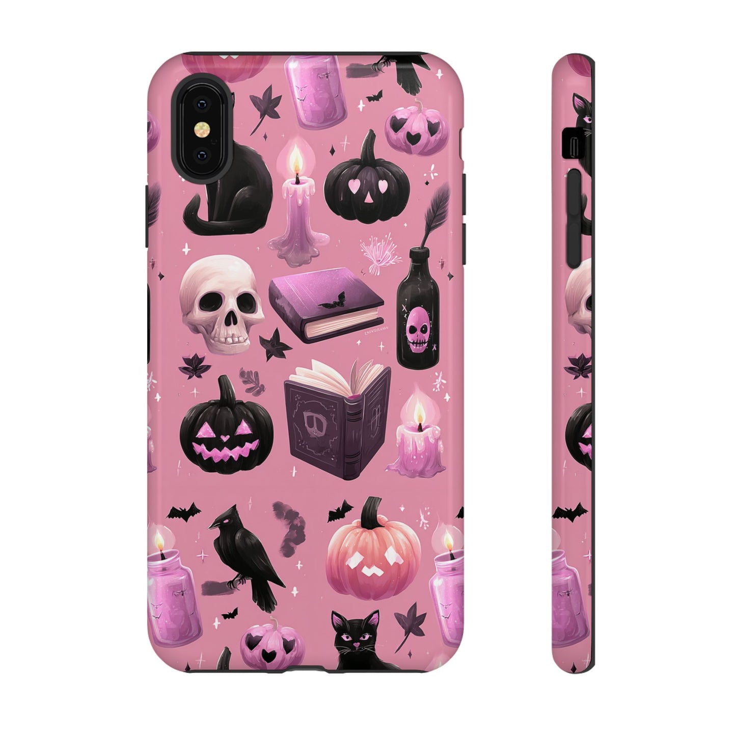 Spooky Phone Case - Halloween Design, Cute Costume Accessory, Fall Decor, Gift for Cat Lovers, Witchy Vibes, Trick or Treat