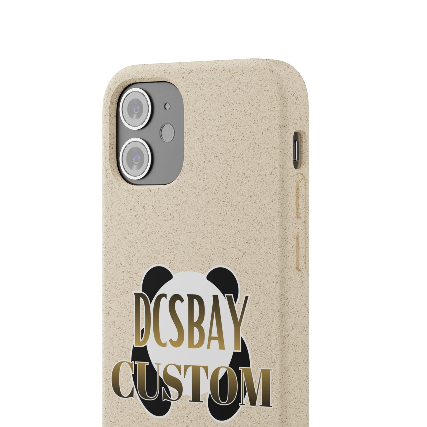 Biodegradable Panda Phone Case — Eco-Friendly Customizable iPhone Cover