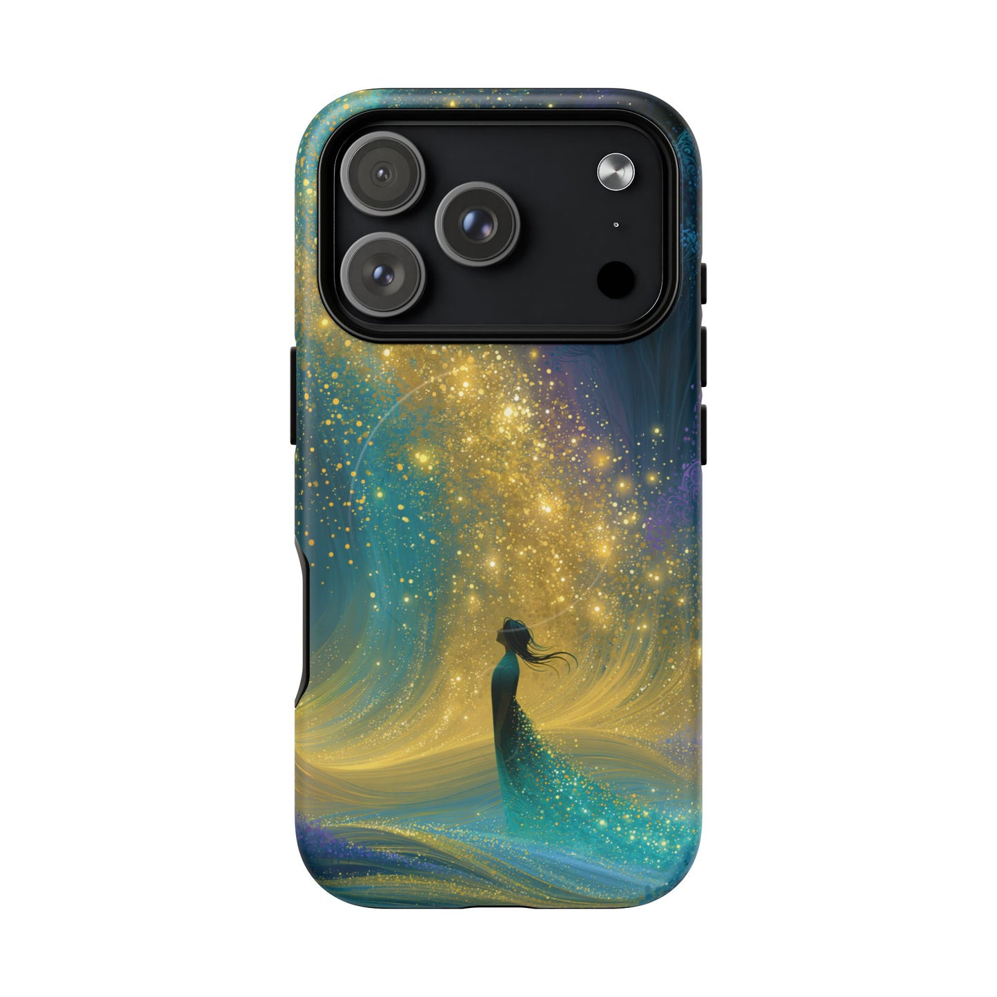 Mystical Nightfall Phone Case — Starry Silhouette Tough Magnetic Case