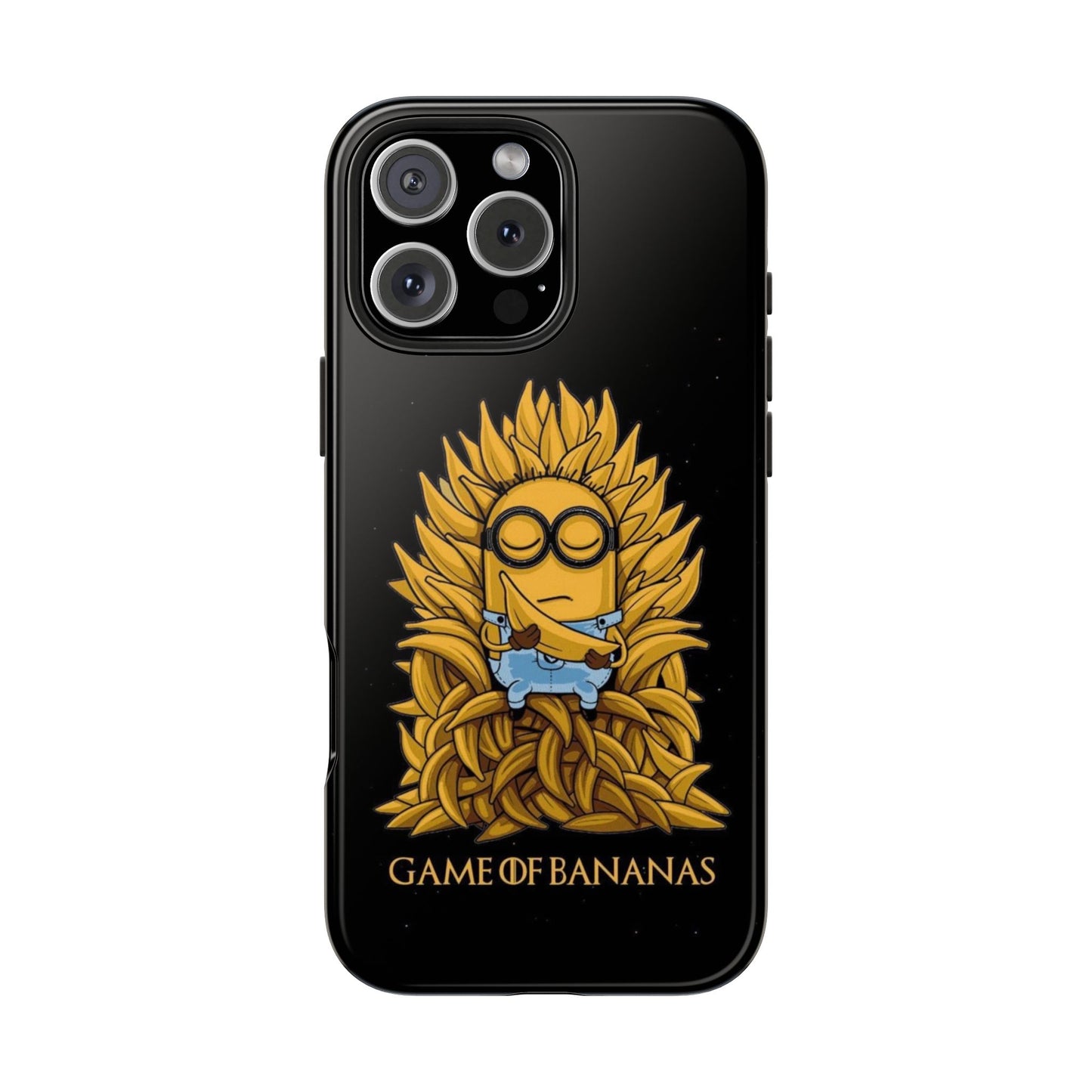 Game of BANANAS iPhone 17 Tough Phone Case | Vintage Black
