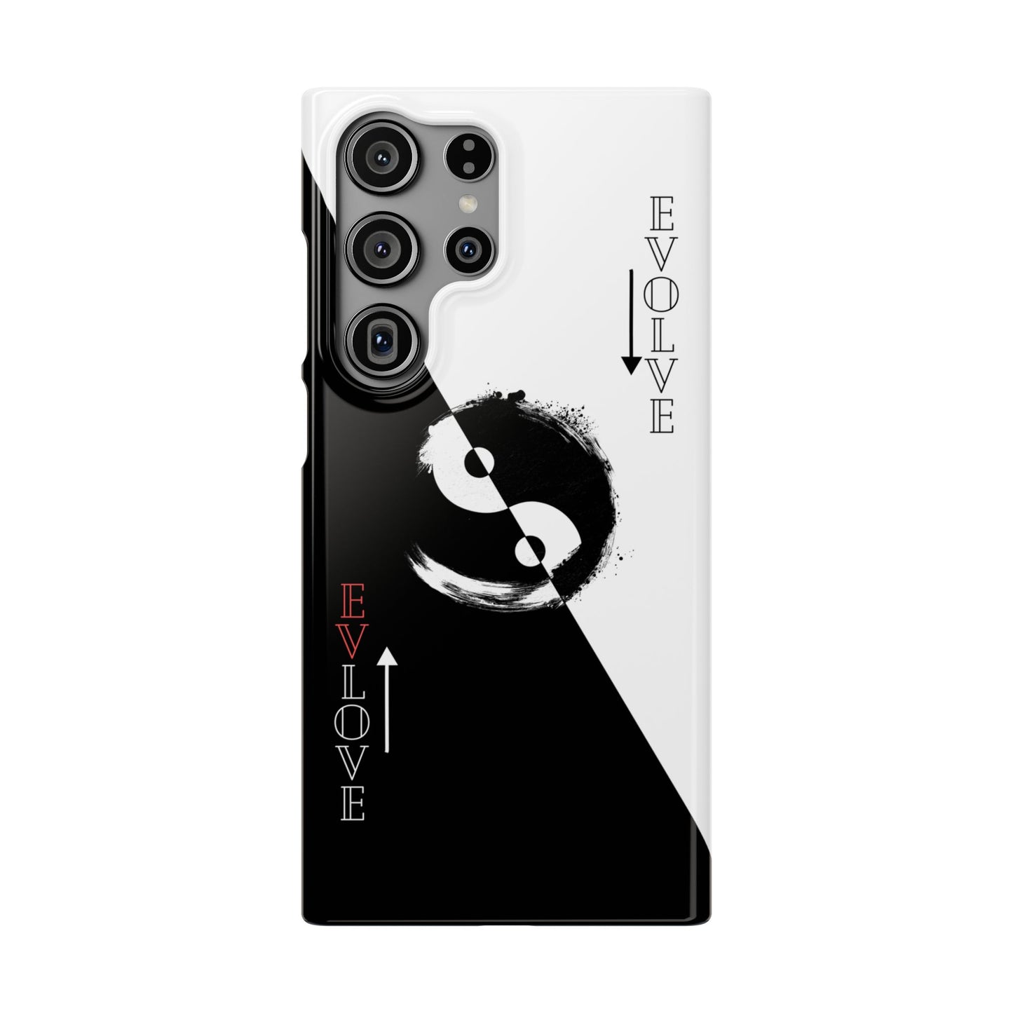 Yin Yang Evolve Black and White Snap Case Cover for iPhone and Samsung