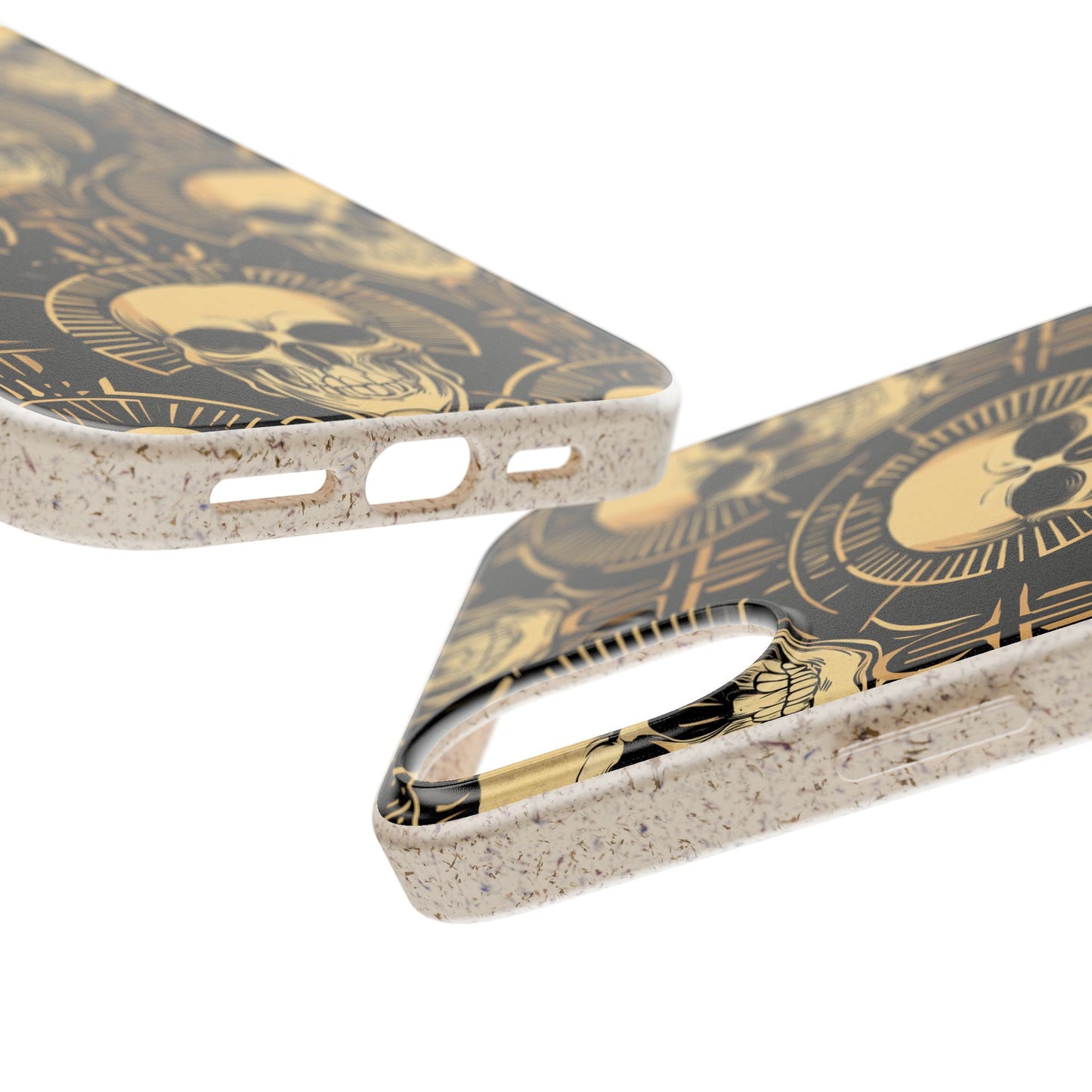 Skull Biodegradable Phone Case, Eco-Friendly iPhone Cover, Sustainable Gift, Cool Skull Design, Skull Art Accessories, Halloween Decor
