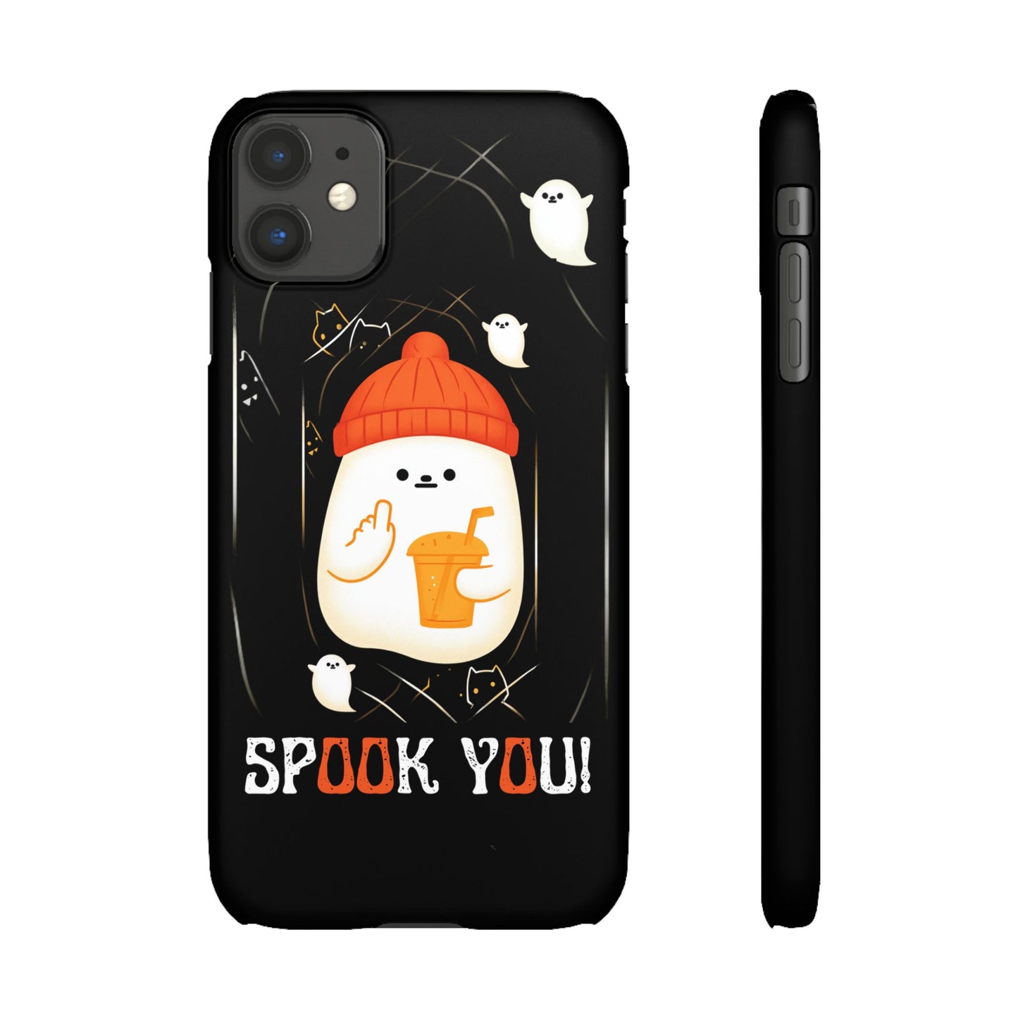 Spook You Halloween Ghost Snap Case Kawaii Protective Phone Cover for iPhone and Samsung