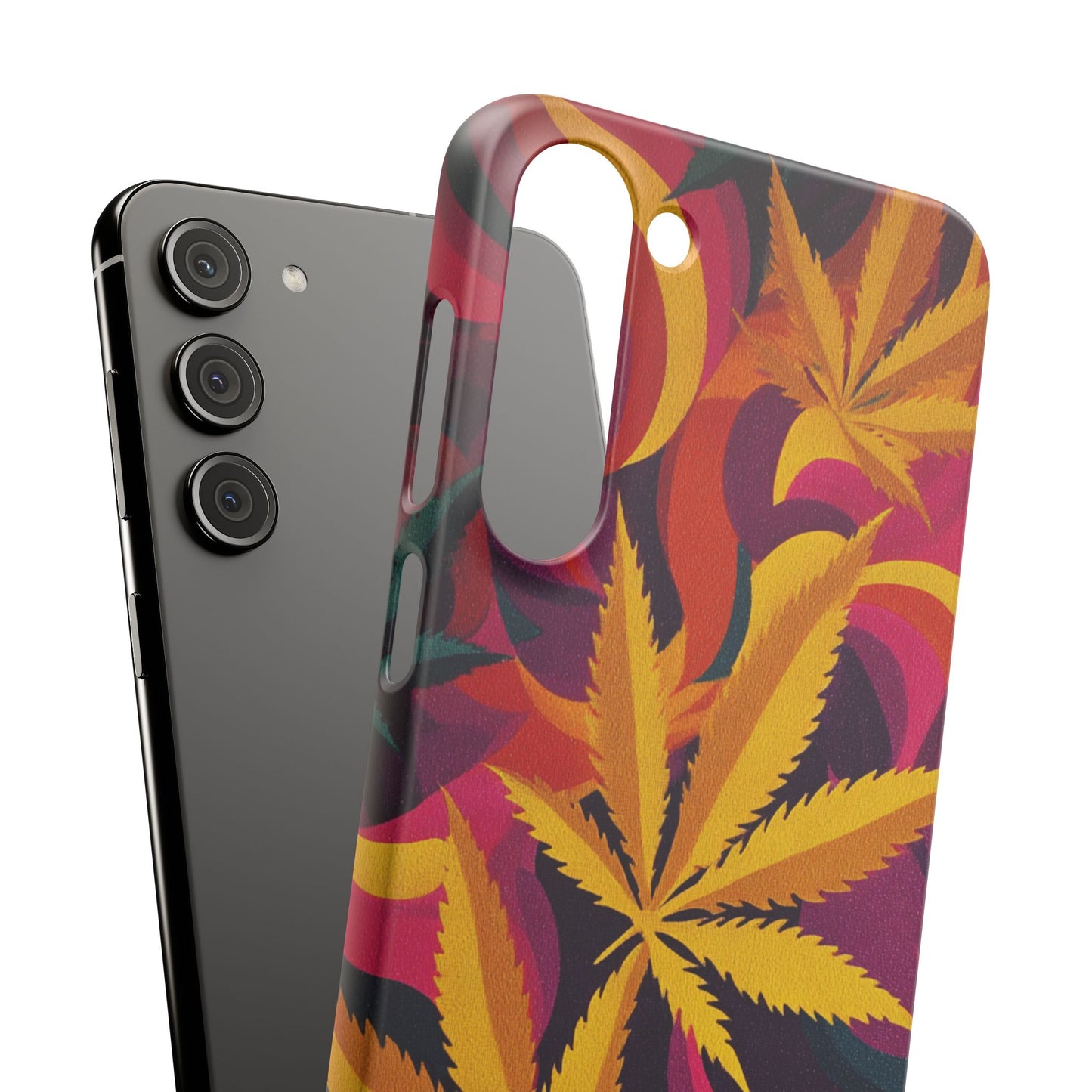 Autumn Vibe Cannabis Snap Case for IPhones and Samsungs Custom