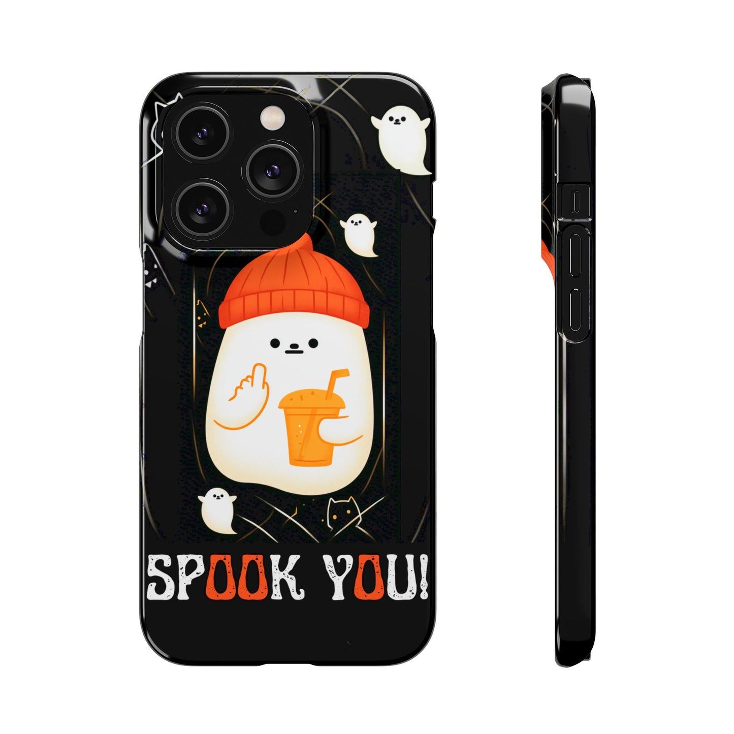 Spook You Halloween Ghost Snap Case Kawaii Protective Phone Cover for iPhone and Samsung