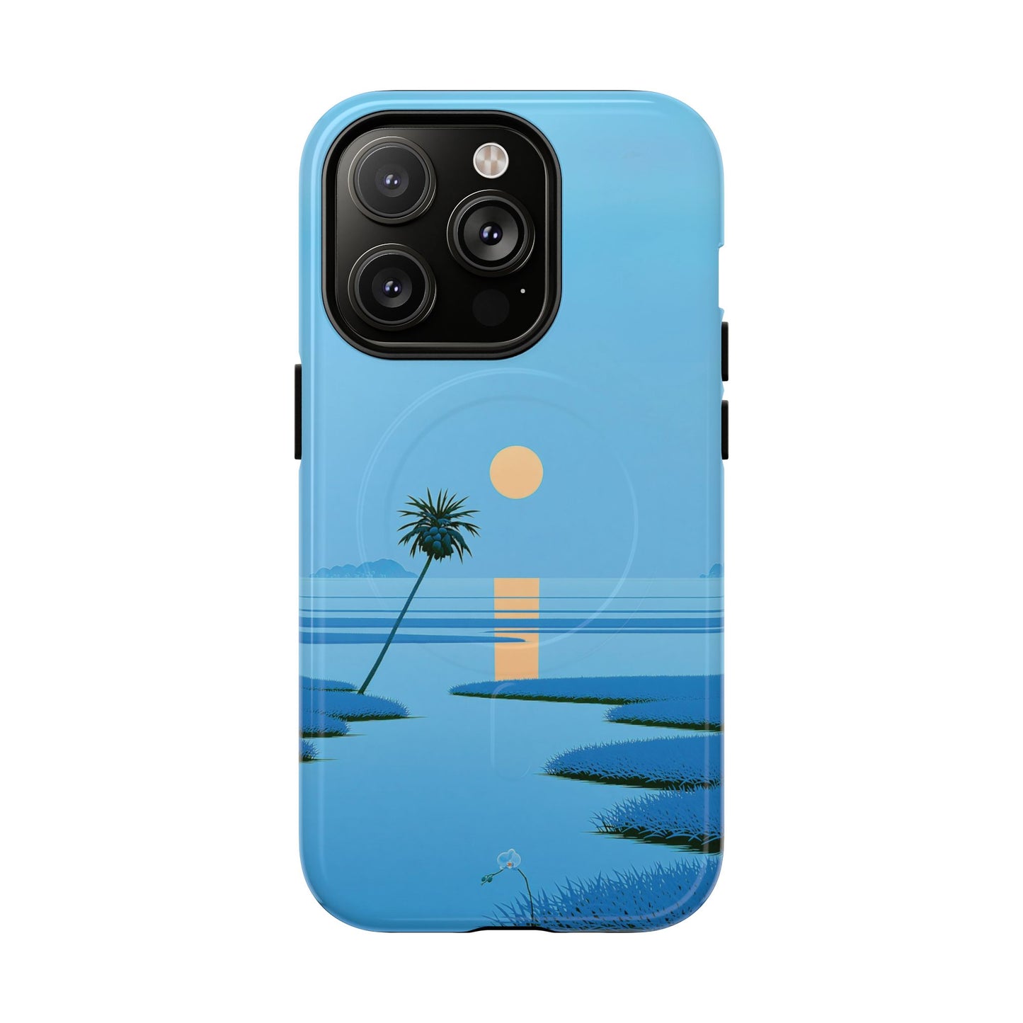 Tough Magnetic Case — Minimal Sunset Palm Phone Cover