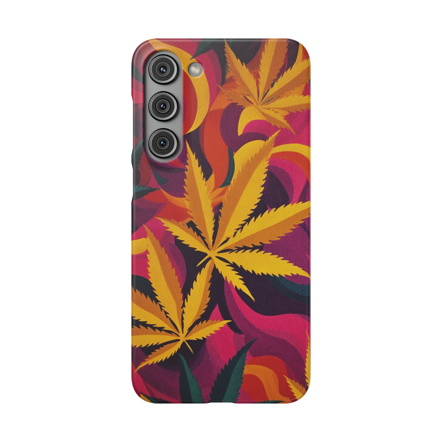 Autumn Vibe Cannabis Snap Case for IPhones and Samsungs Custom
