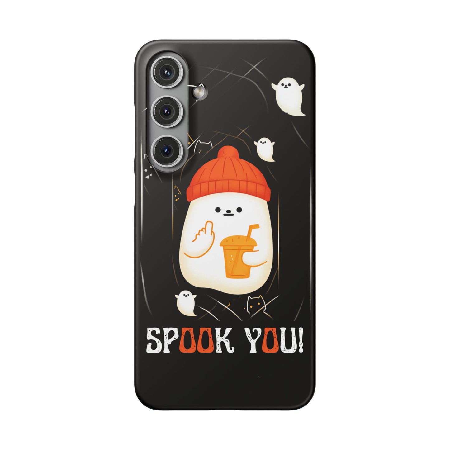 Spook You Halloween Ghost Snap Case Kawaii Protective Phone Cover for iPhone and Samsung