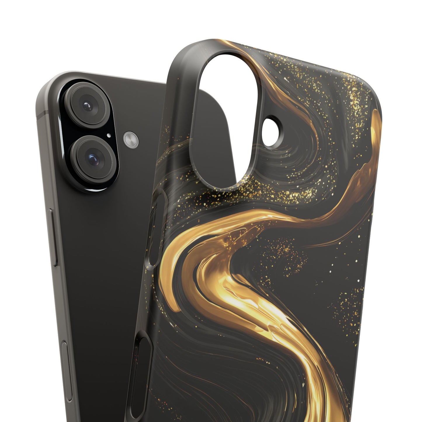 Elegant Gold Swirl Snap Case - Stylish Phone Cover, Modern Accessory, Gift for Her, Luxe Phone Case, Trendy Decor