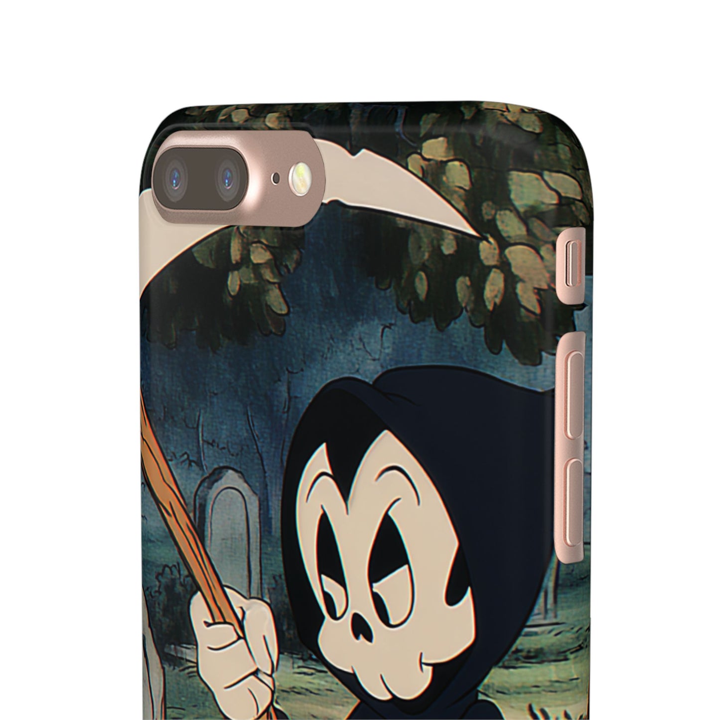Grim Reaper Snap Case, Halloween Phone Case, Cute Death Phone Cover, Spooky Accessories, Unique Phone Protector
