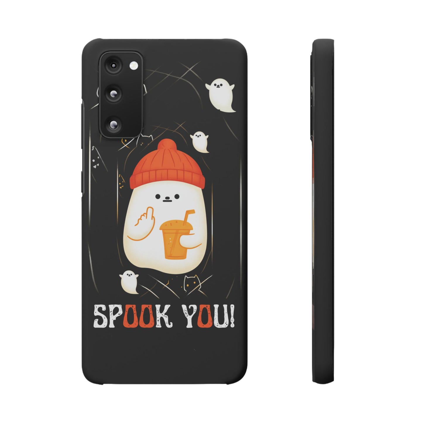 Spook You Halloween Ghost Snap Case Kawaii Protective Phone Cover for iPhone and Samsung