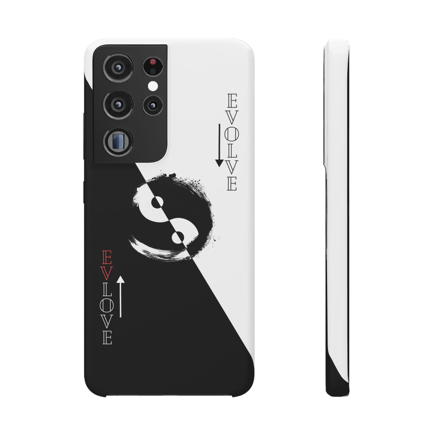 Yin Yang Evolve Black and White Snap Case Cover for iPhone and Samsung