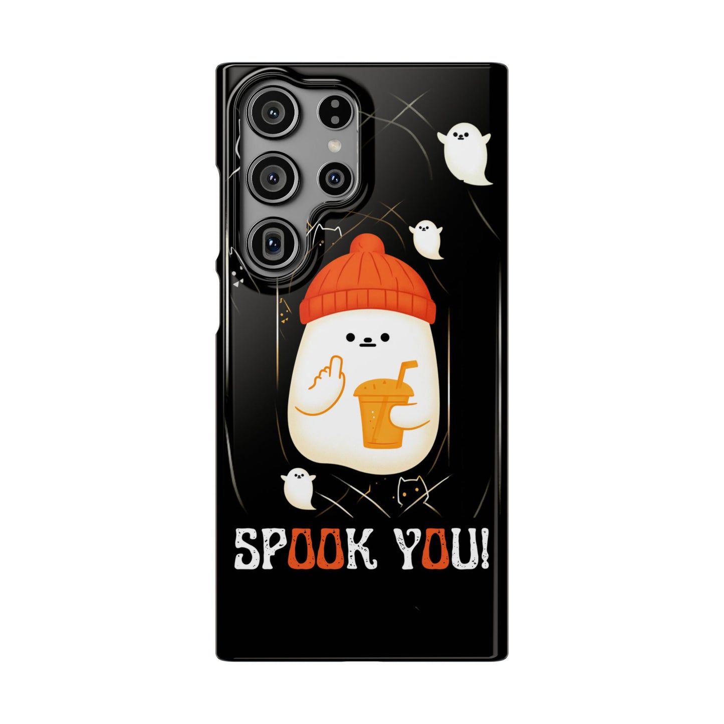 Spook You Halloween Ghost Snap Case Kawaii Protective Phone Cover for iPhone and Samsung