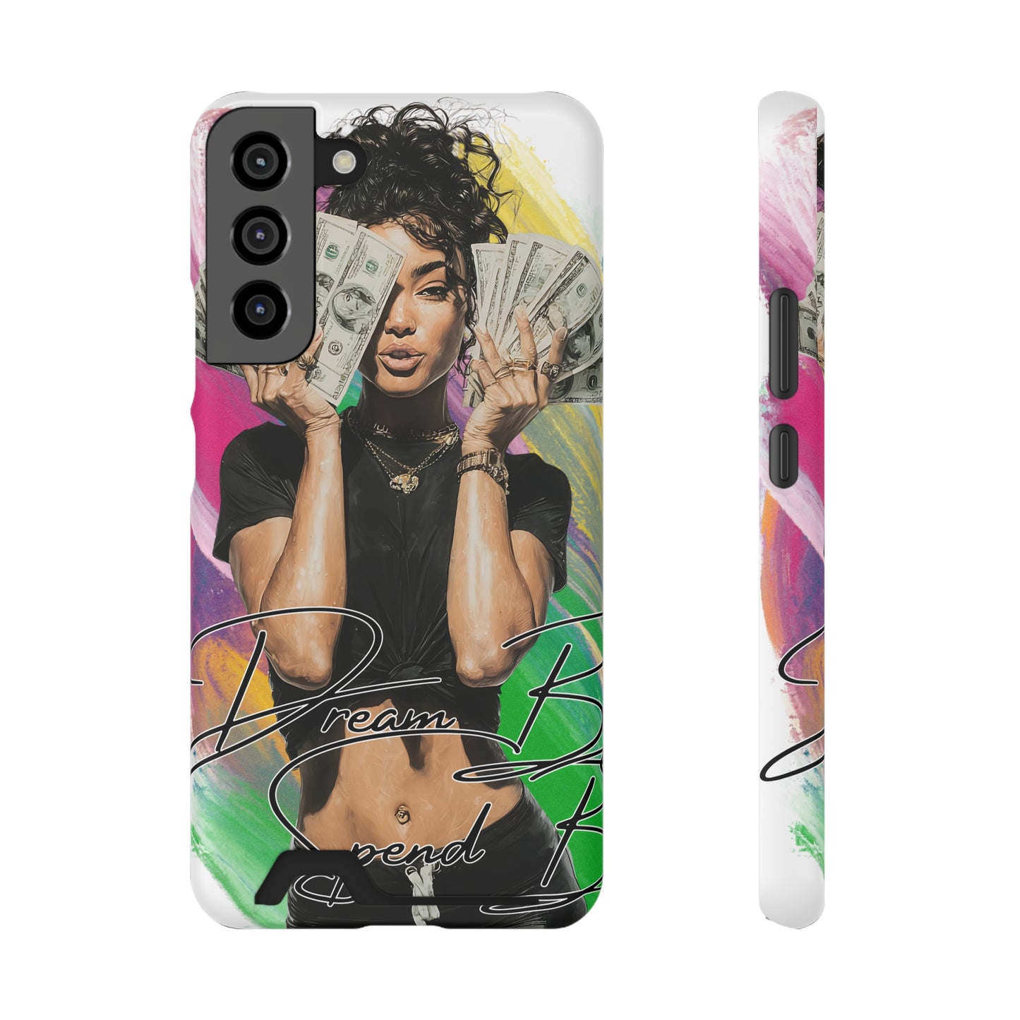 Vibrant Phone Case with Card Holder - Dream Big, Stylish Accessory for Teens & Young Adults, Perfect Gift for Birthdays, Graduations, [...]