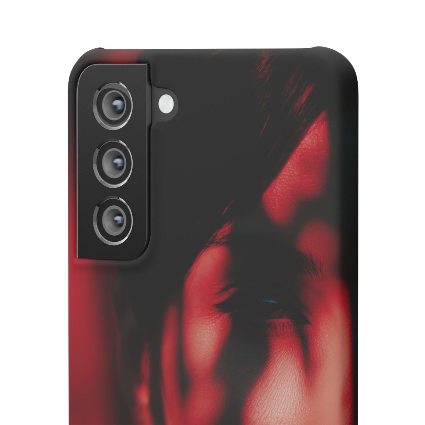 Stylish Snap Cases for Phone, Artistic Phone Cover, Unique Gifts, Red Aesthetic Case, Trendy Accessory, Vibrant Protection