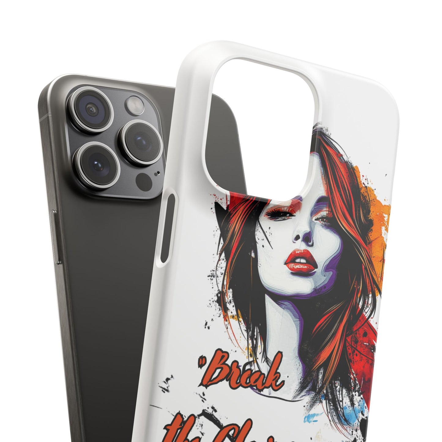 Empowering Art Snap Cases, Phone Cover, Break the Chains of Silence, Unique Gift, Inspirational Tech Accessories