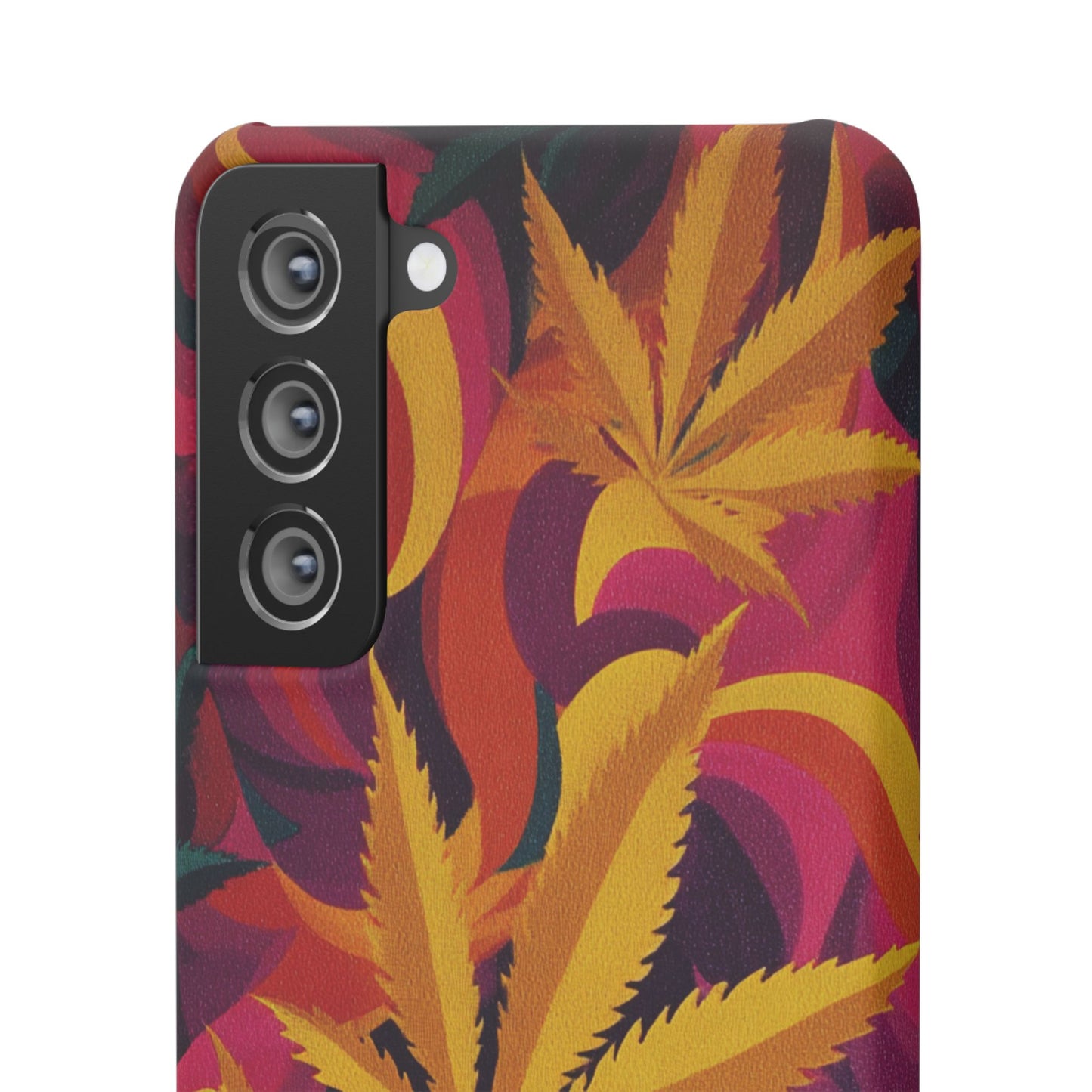 Autumn Vibe Cannabis Snap Case for IPhones and Samsungs Custom