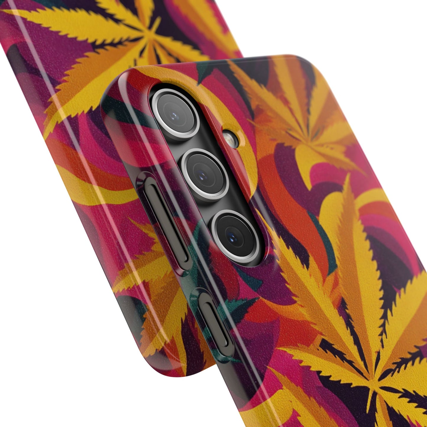 Autumn Vibe Cannabis Snap Case for IPhones and Samsungs Custom