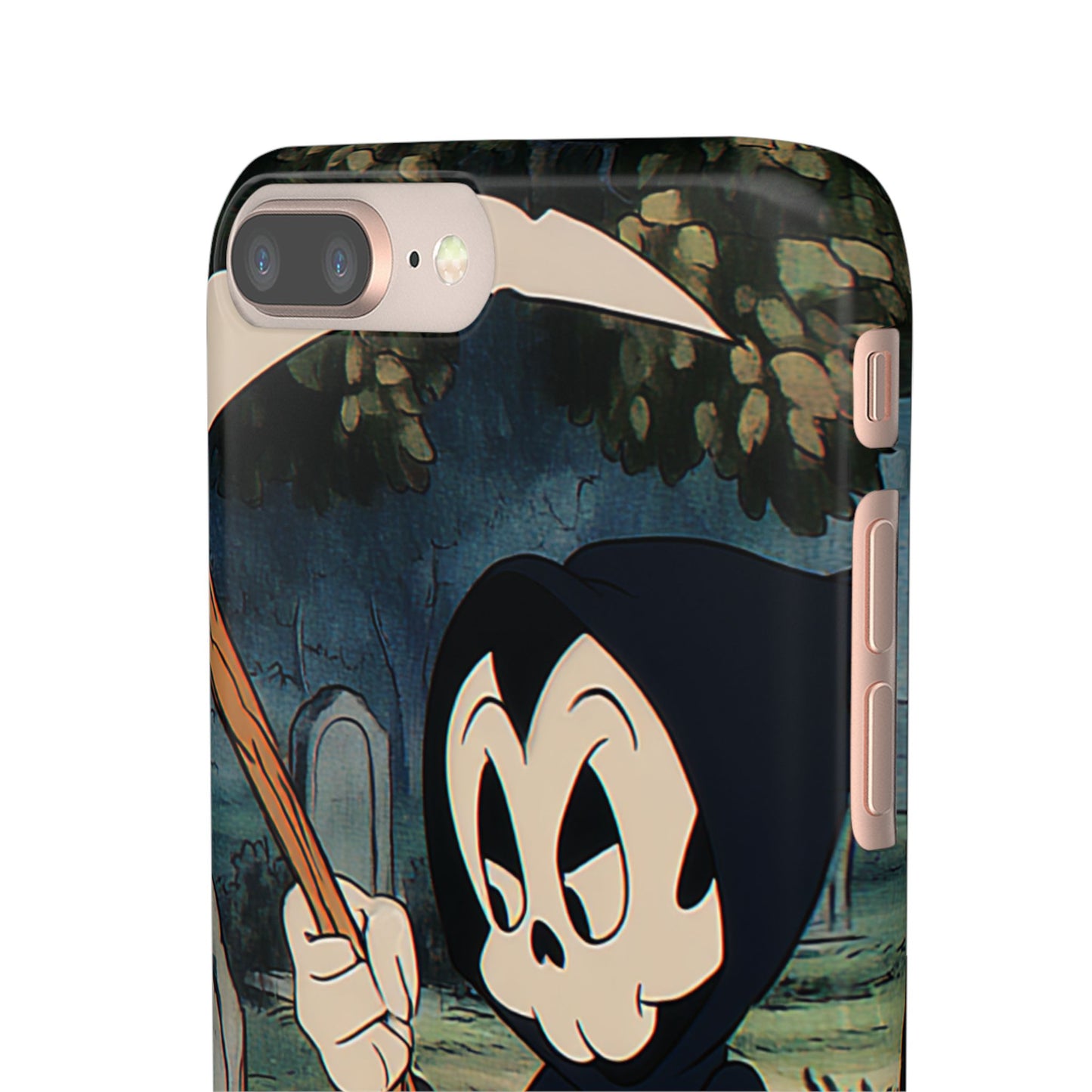 Grim Reaper Snap Case, Halloween Phone Case, Cute Death Phone Cover, Spooky Accessories, Unique Phone Protector