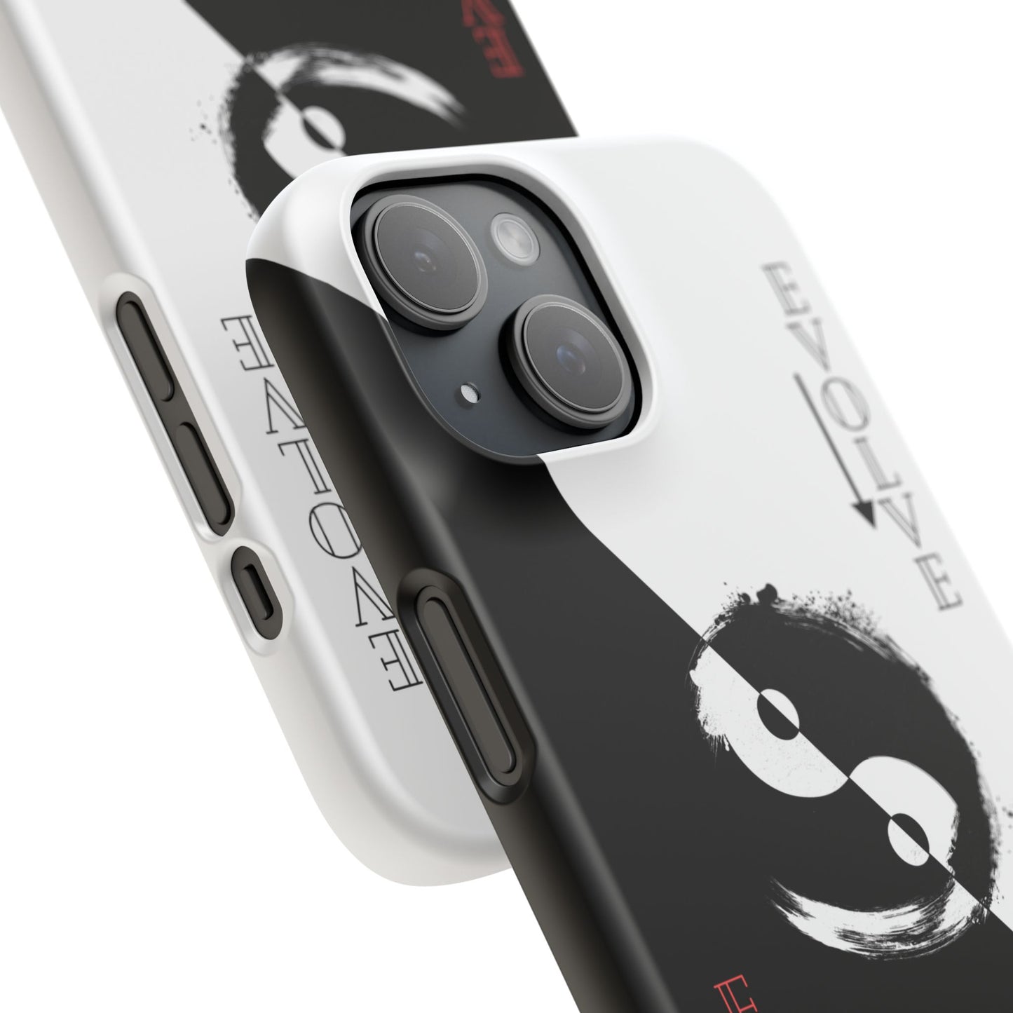 Yin Yang Evolve Black and White Snap Case Cover for iPhone and Samsung