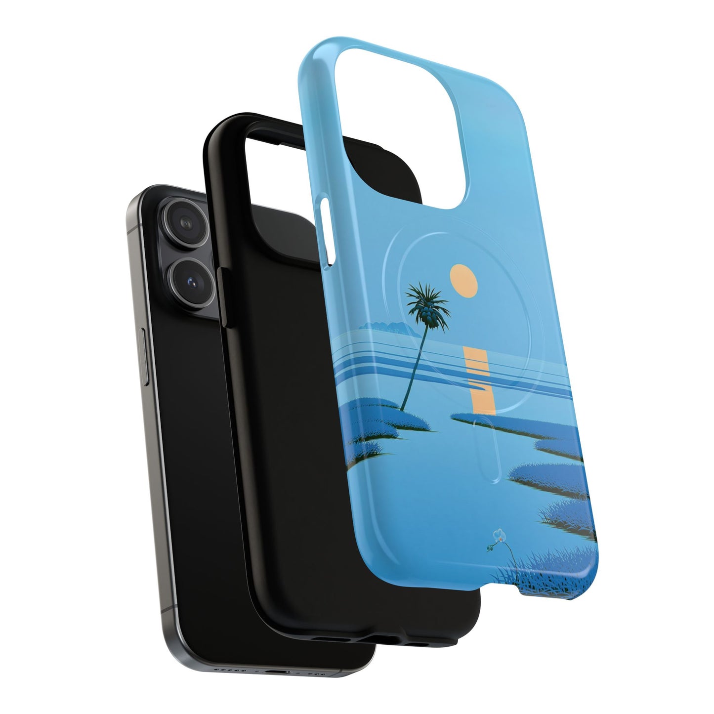 Tough Magnetic Case — Minimal Sunset Palm Phone Cover