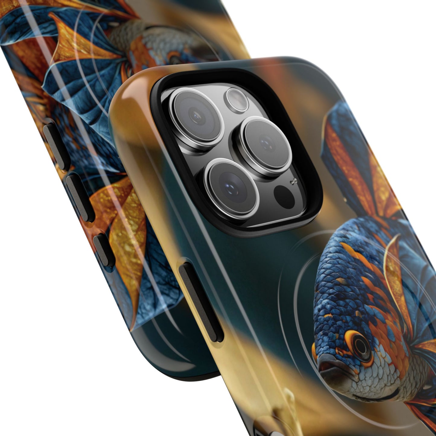 Koi Fish Tough Magnetic Phone Case — Protective Artistic Fish Design