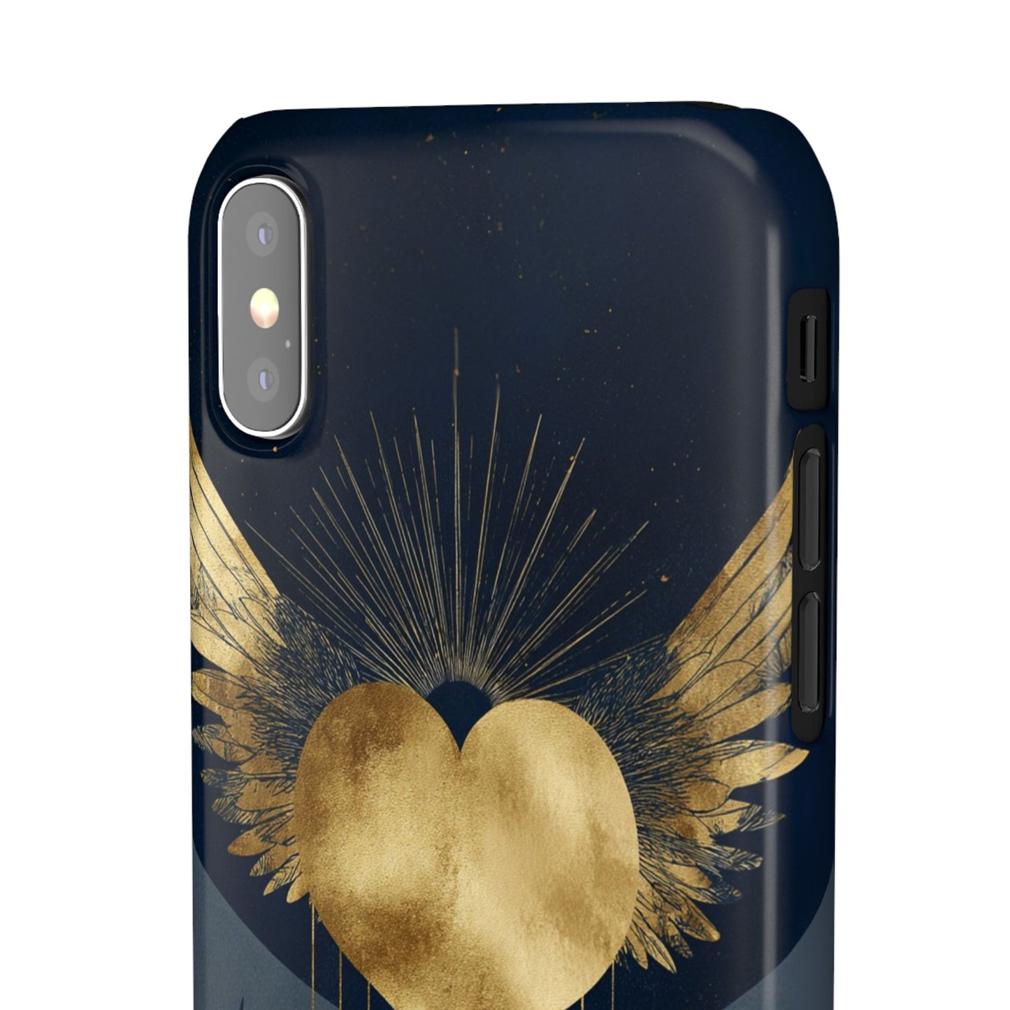Heart Wing Snap Case, Elegant Phone Cover, Unique Gift, Artistic Accessory, Protective Case for Love and Romance