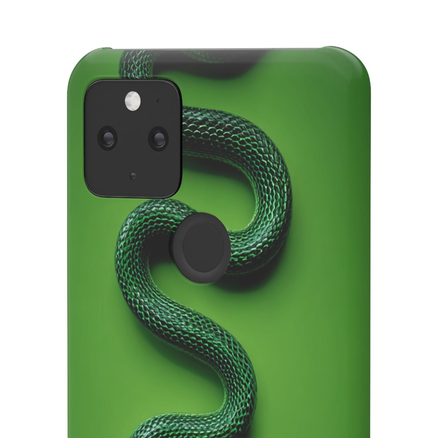 Green Snake Snap Case for iPhone, Stylish Phone Cover, Unique Gift, Trendy Accessory, Birthday, Nature Lover's Phone Case