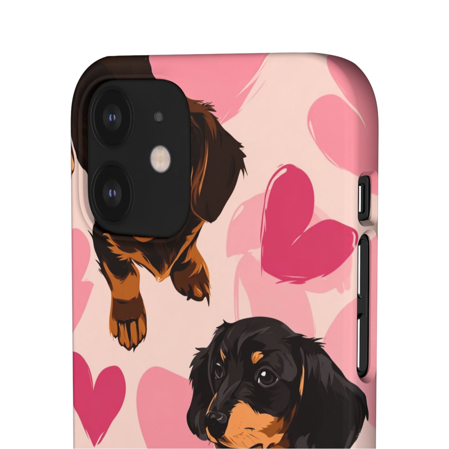 Pink Dachshund Love Phone Case for Iphone and Samsung Customistion and Free Shipping Avvialable