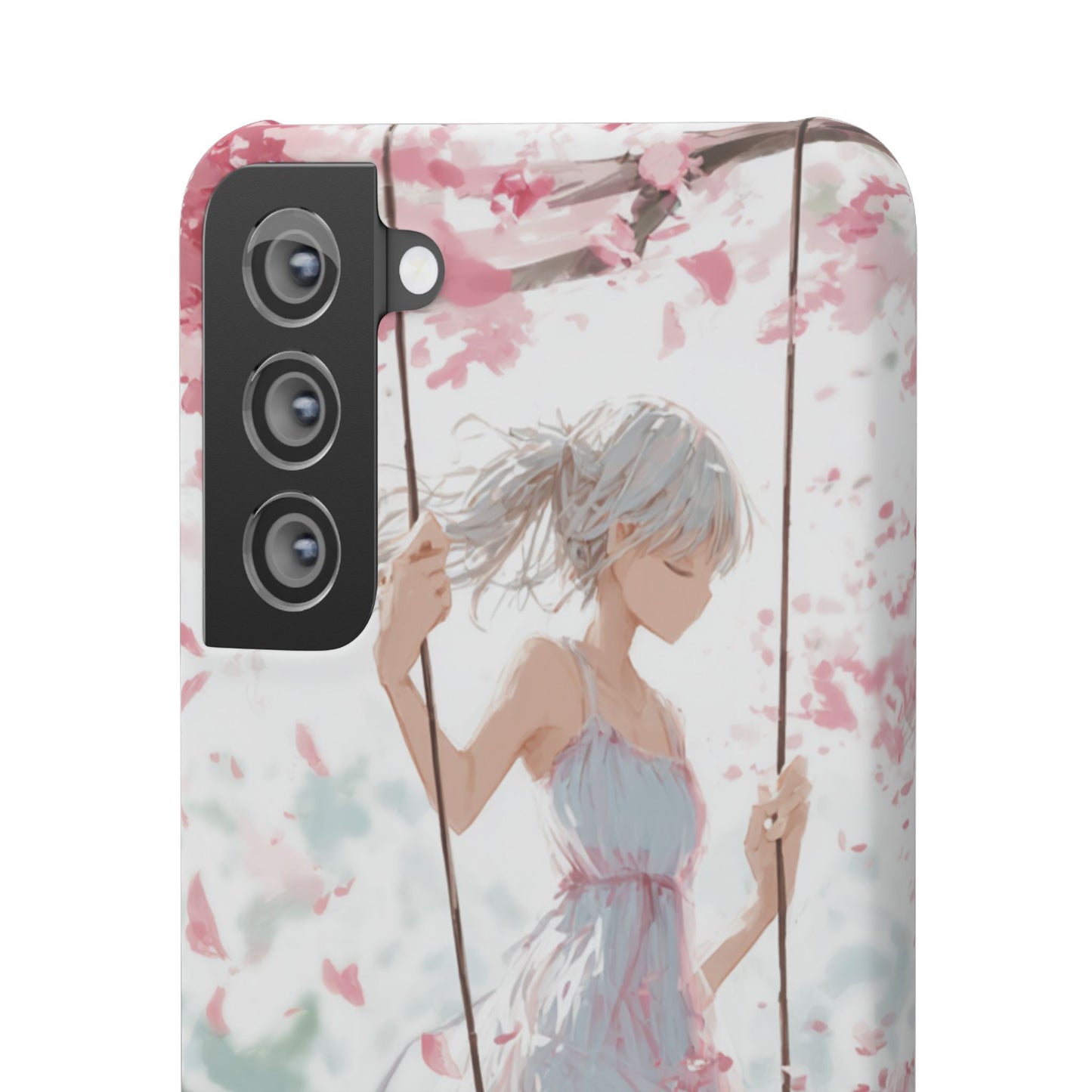 Elegant Floral Snap Cases for iPhone, Personalized Phone Covers, Cute Spring Gifts, Anime Aesthetic Accessories, Flower-themed Cell [...]