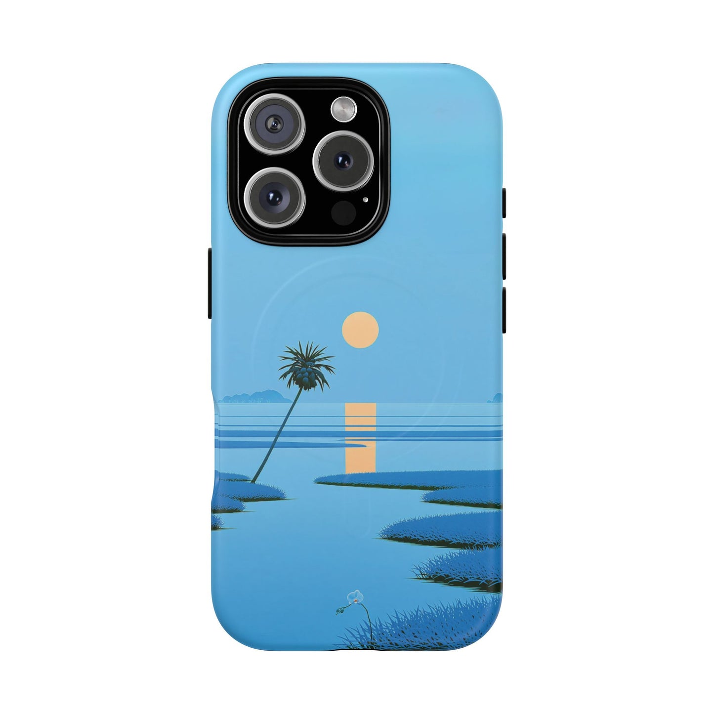 Tough Magnetic Case — Minimal Sunset Palm Phone Cover