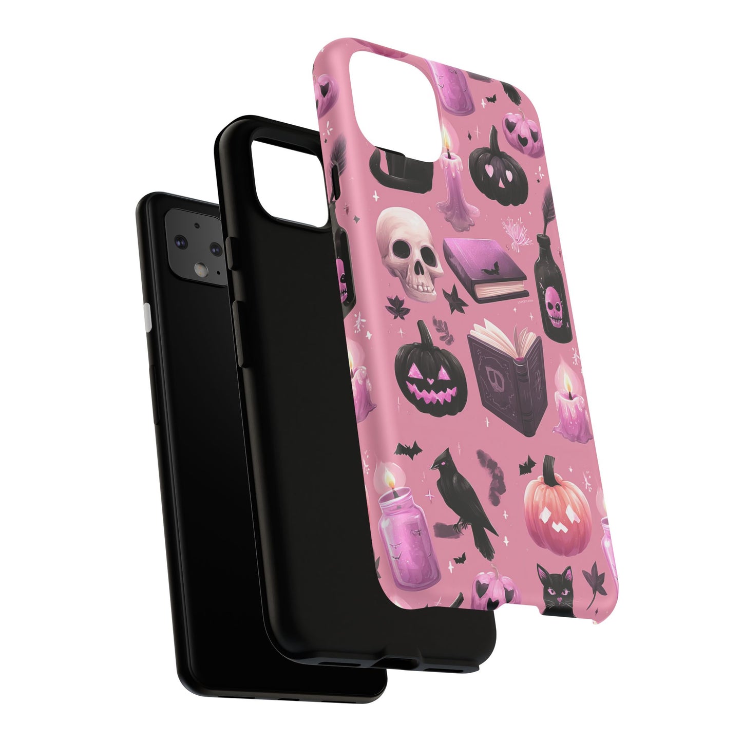 Spooky Phone Case - Halloween Design, Cute Costume Accessory, Fall Decor, Gift for Cat Lovers, Witchy Vibes, Trick or Treat