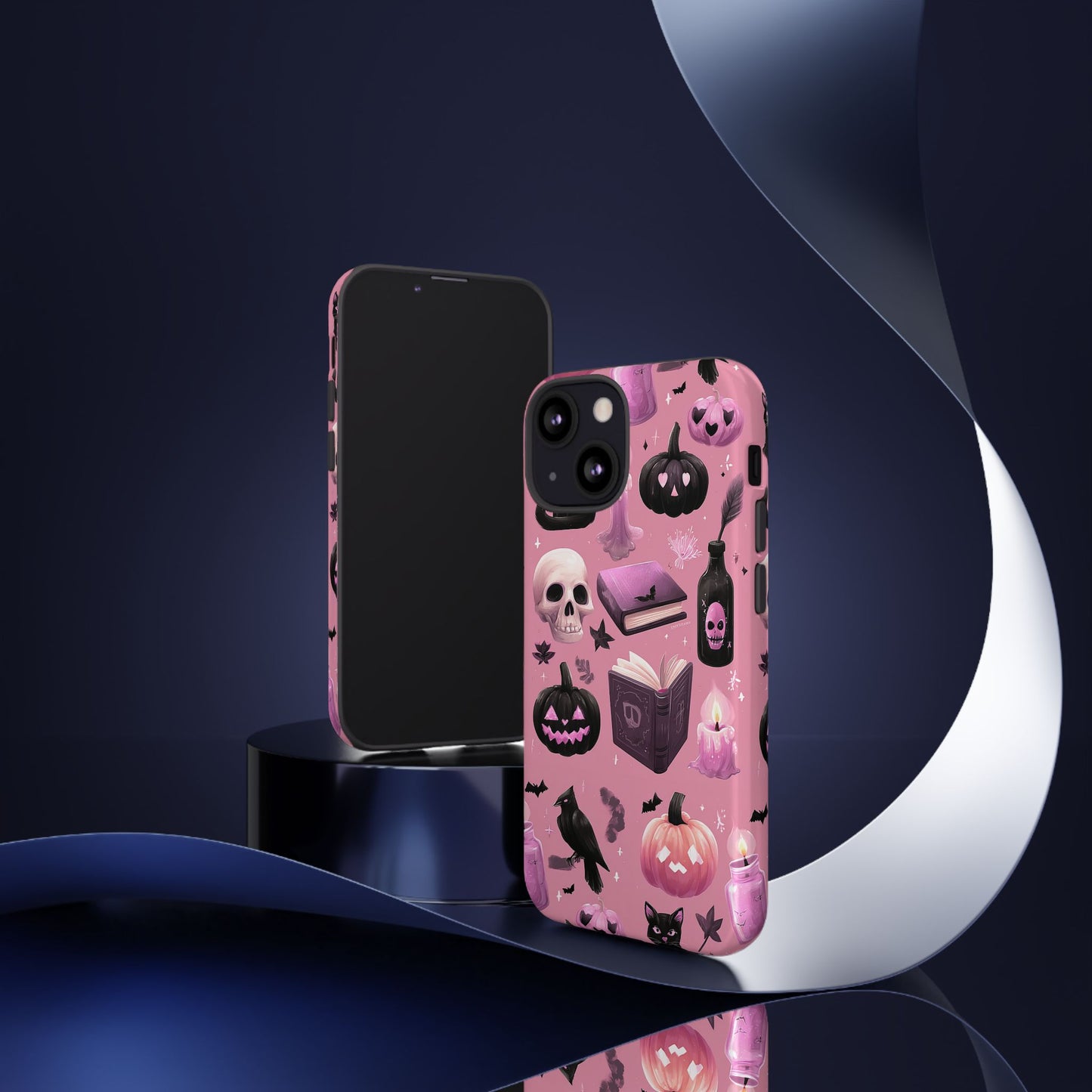 Spooky Phone Case - Halloween Design, Cute Costume Accessory, Fall Decor, Gift for Cat Lovers, Witchy Vibes, Trick or Treat
