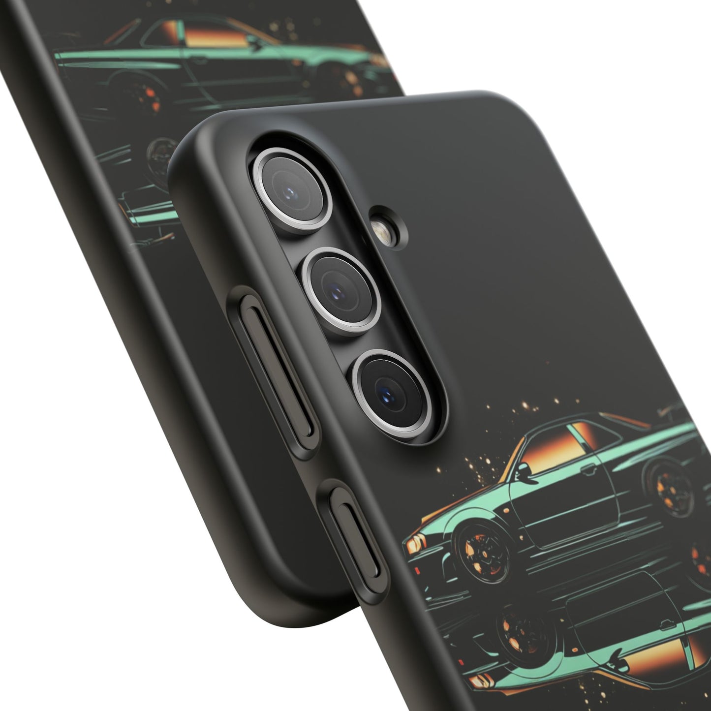 Green Skyleine R34 GTR Art Snap Case and Protective Phone Cover For iPhone and Samsung