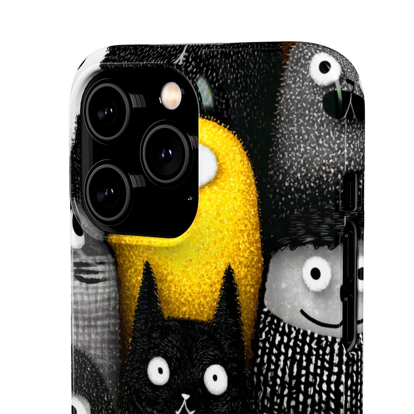 Colorful Character Snap Cases, Cute Phone Cover, Unique Gift for Kids, Fun Accessory, Perfect for Birthdays, Holidays