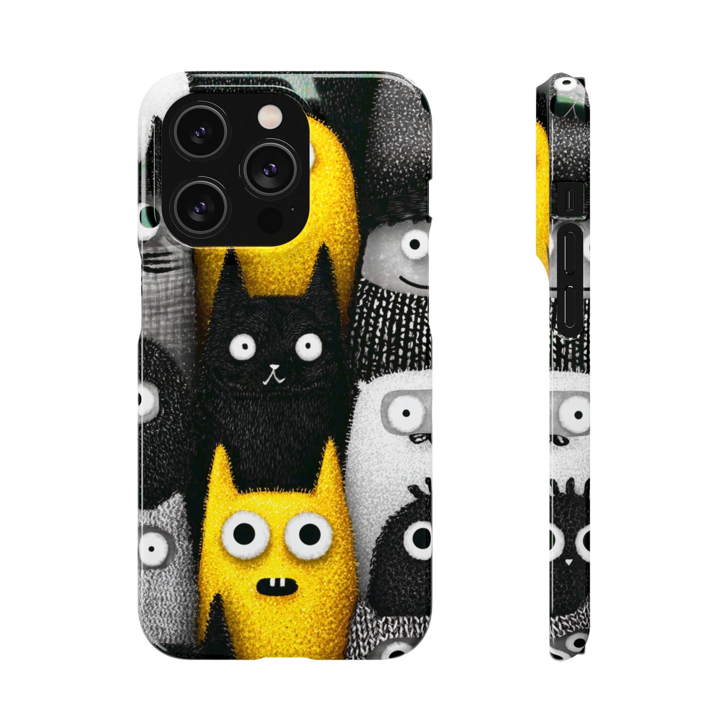 Colorful Character Snap Cases, Cute Phone Cover, Unique Gift for Kids, Fun Accessory, Perfect for Birthdays, Holidays