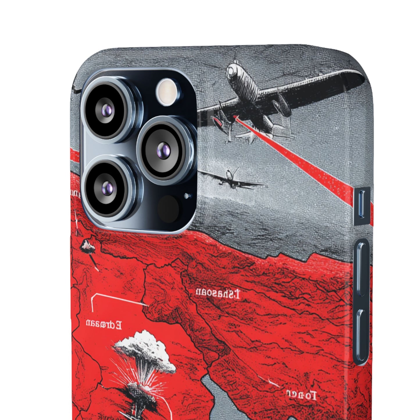 Bold Graphic Snap Case with Dramatic Design, Unique Phone Cover, Artistic Protection for iPhone, Trendy Gadget Gift, Edgy Tech Accessory