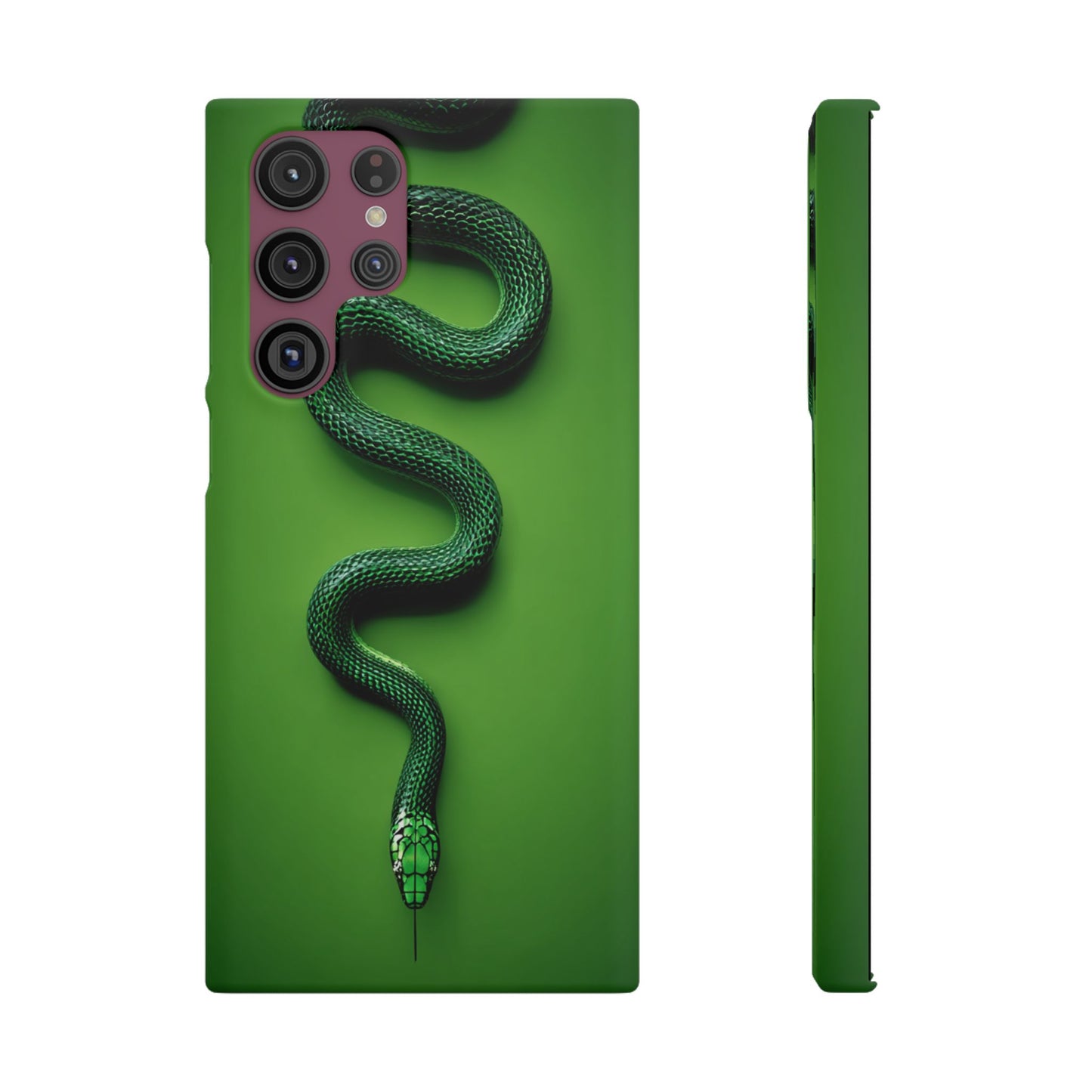 Green Snake Snap Case for iPhone, Stylish Phone Cover, Unique Gift, Trendy Accessory, Birthday, Nature Lover's Phone Case
