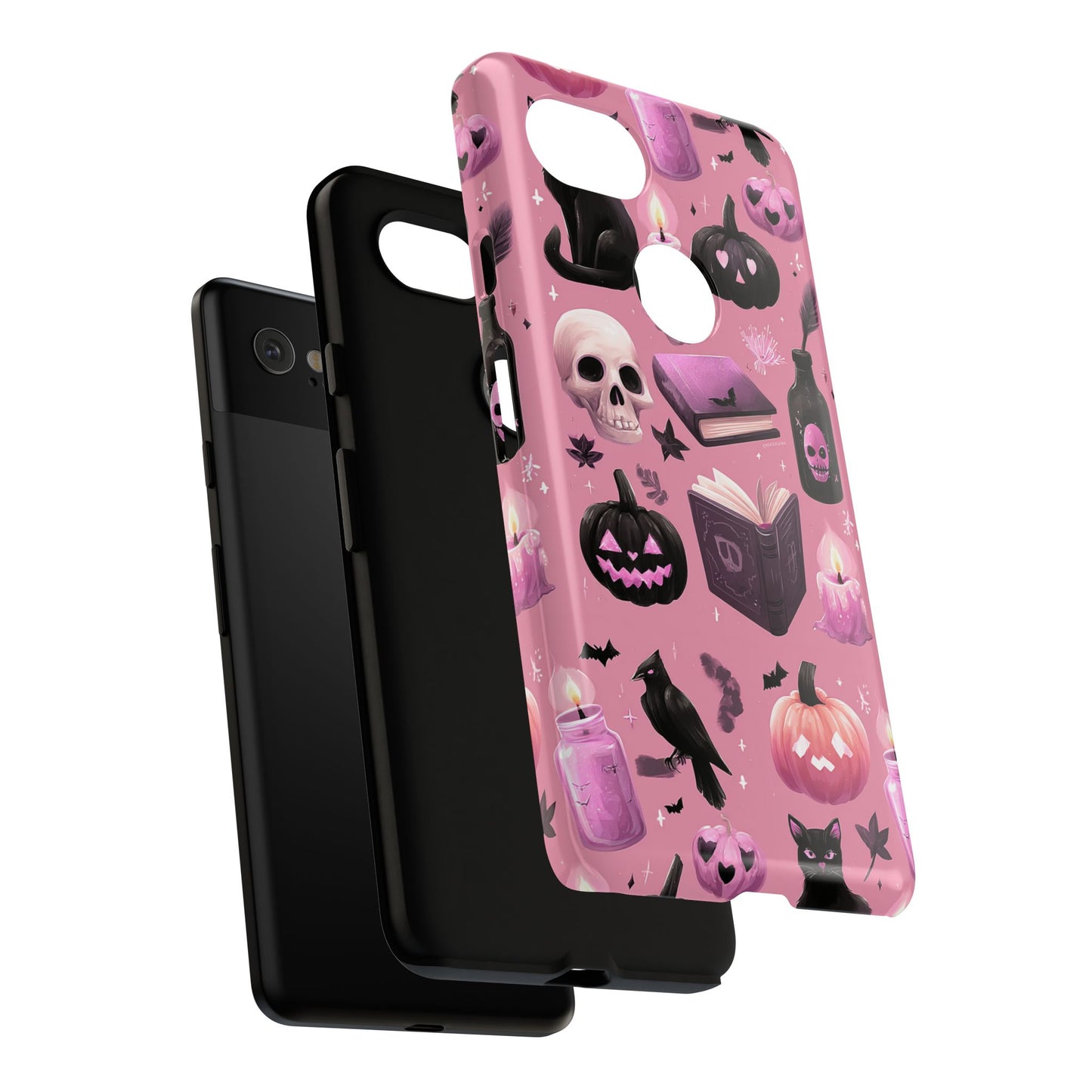 Spooky Phone Case - Halloween Design, Cute Costume Accessory, Fall Decor, Gift for Cat Lovers, Witchy Vibes, Trick or Treat