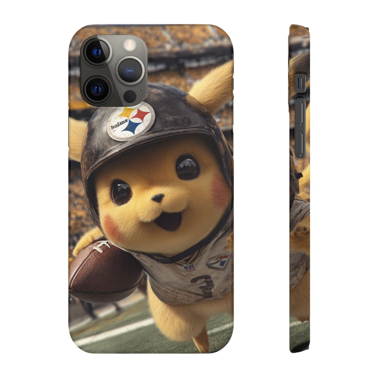 Fun Character Sports Snap Case, Phone Case, Fun Tech Accessory, Cute Gift for Gamers, Football Lovers, Kids.