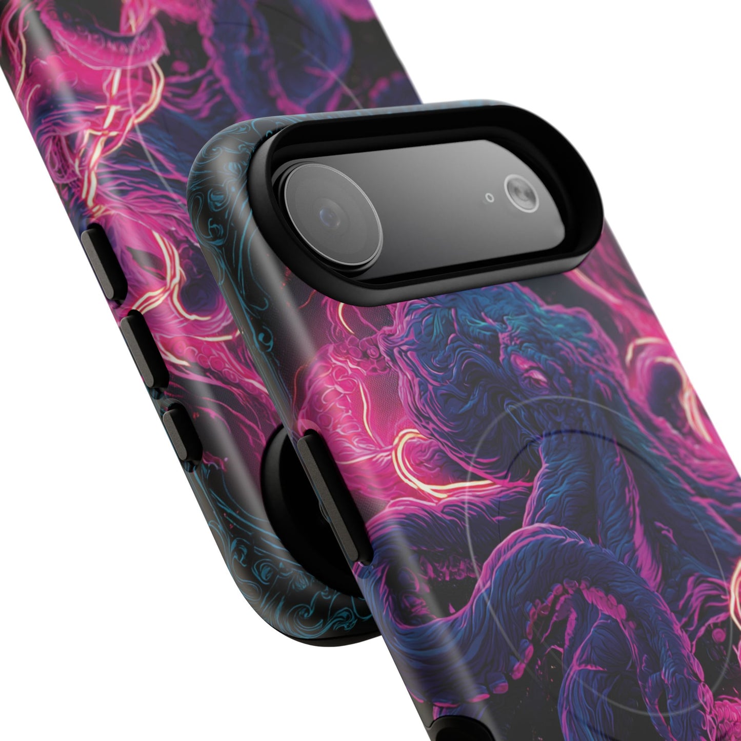 Neon Octopus Phone Case — Tough Magnetic Protective Cover