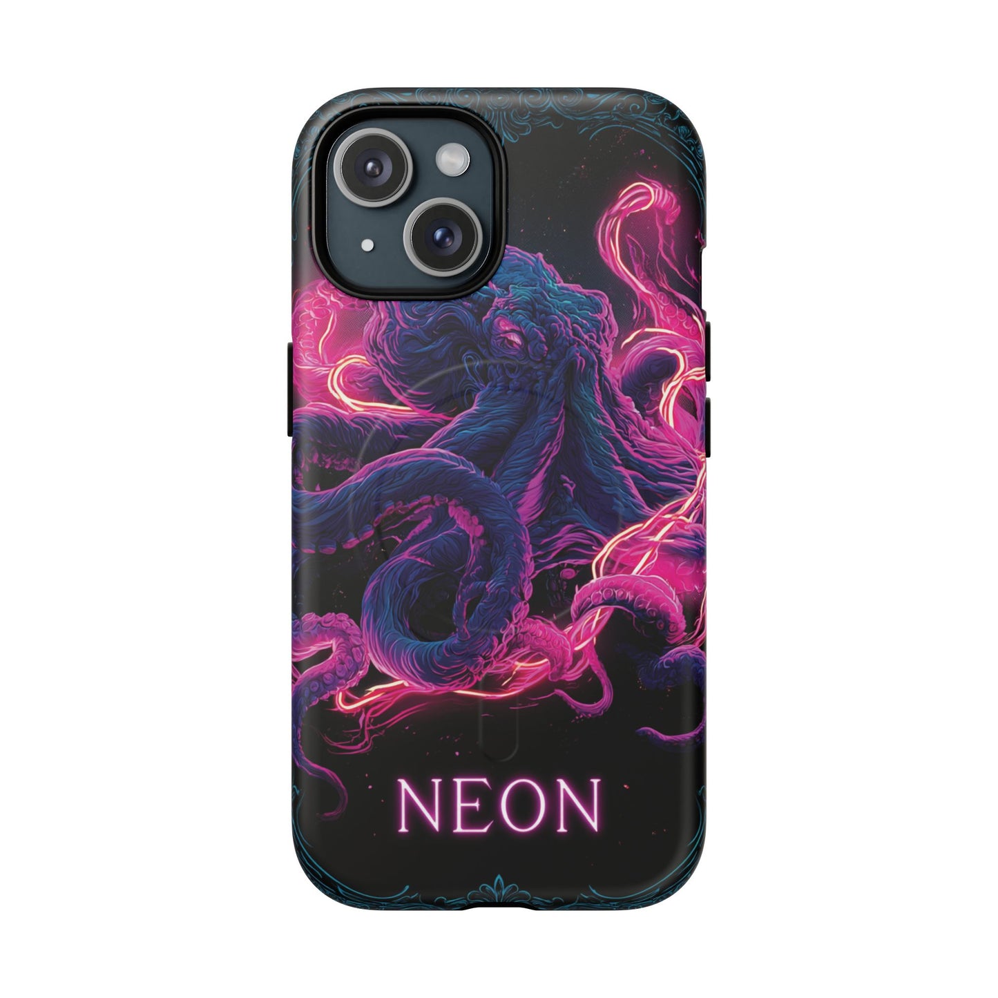 Neon Octopus Phone Case — Tough Magnetic Protective Cover