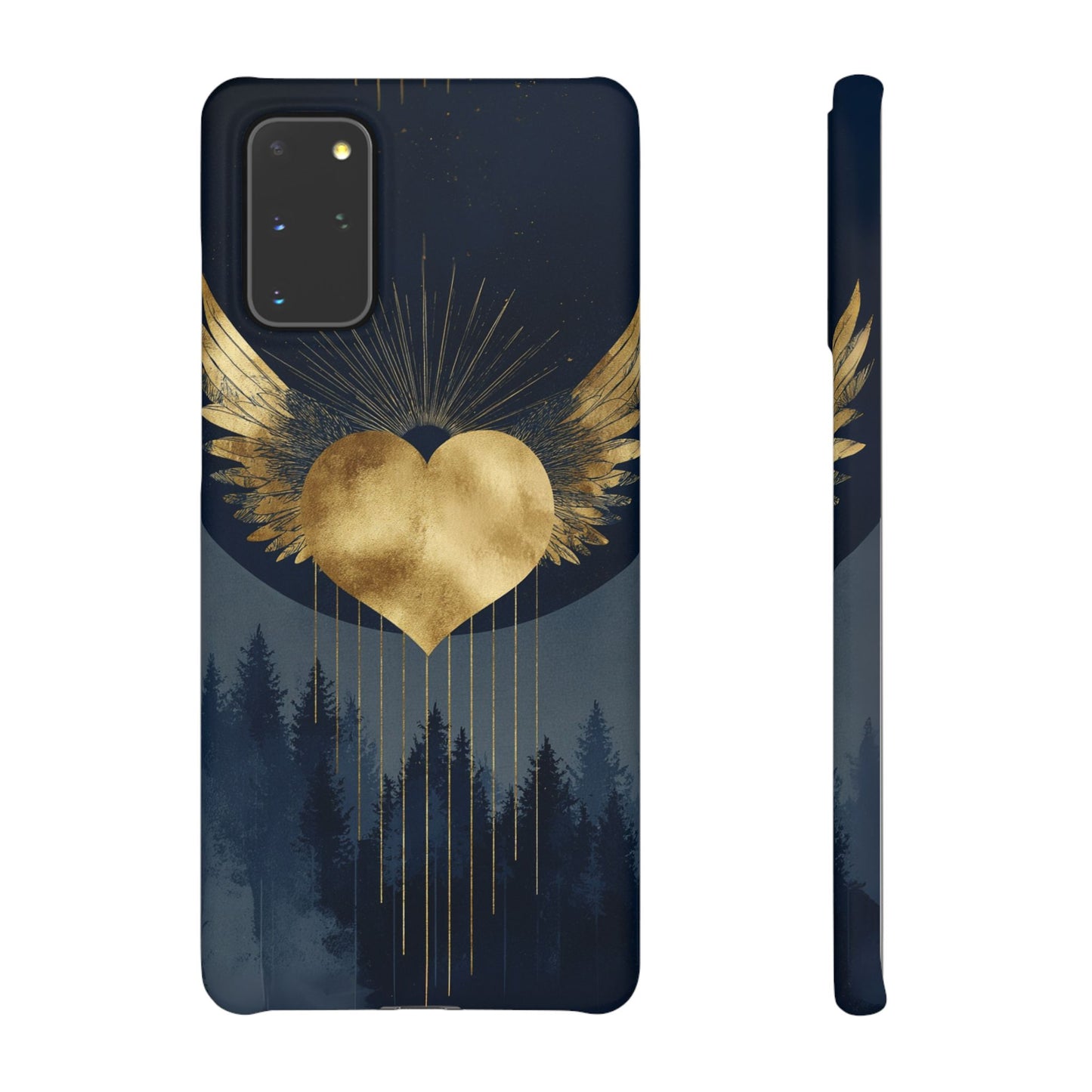 Heart Wing Snap Case, Elegant Phone Cover, Unique Gift, Artistic Accessory, Protective Case for Love and Romance