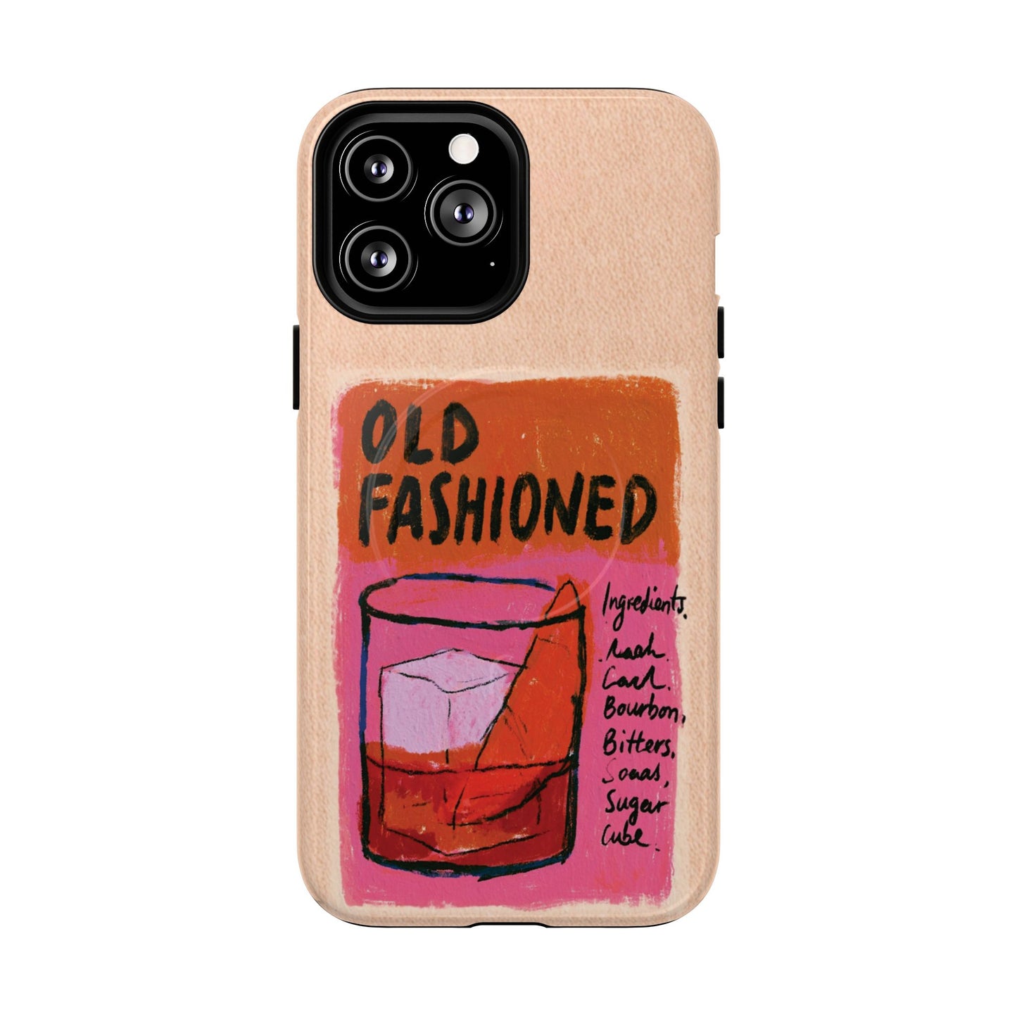Old Fashioned Phone Case — Retro Cocktail iPhone Magnetic Case