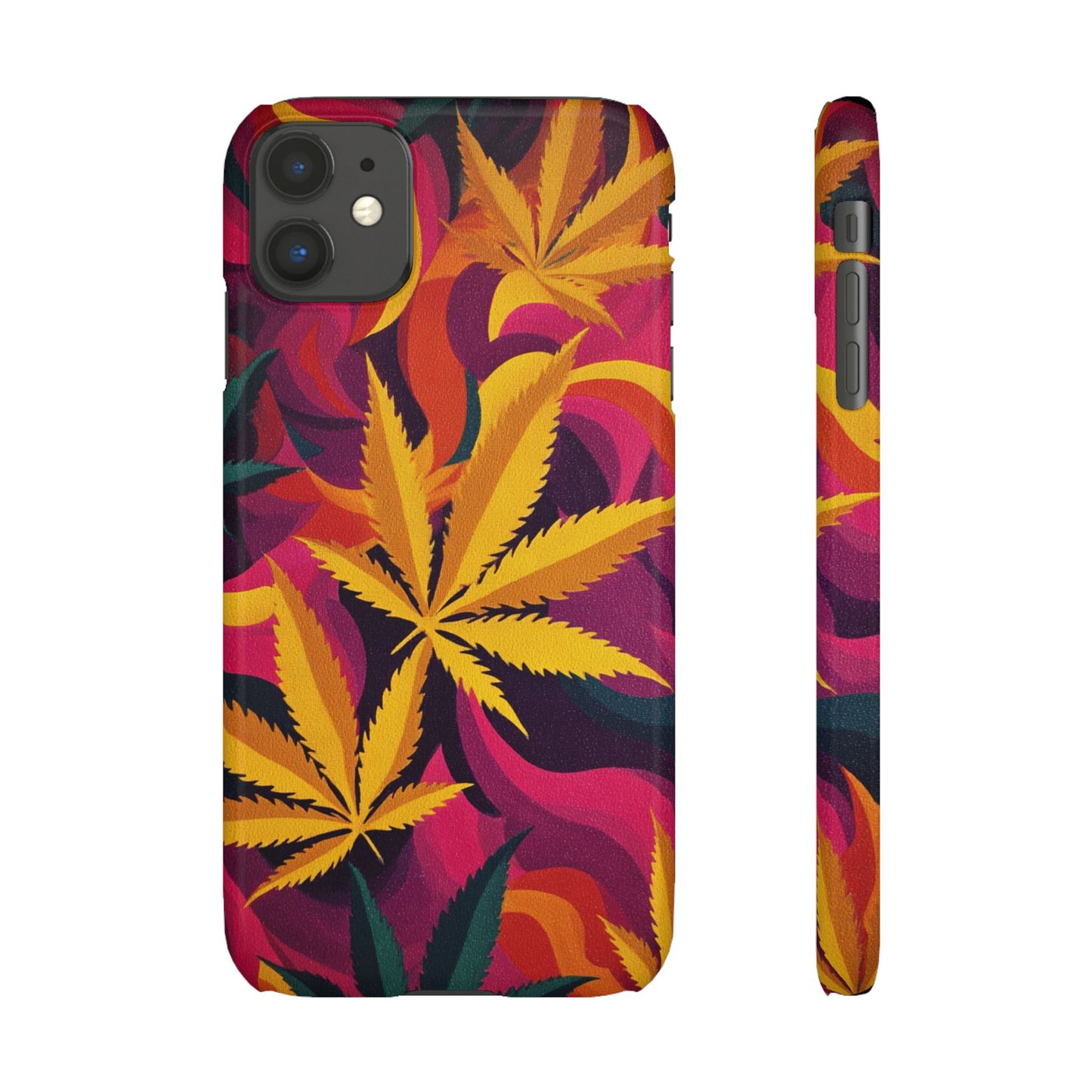 Autumn Vibe Cannabis Snap Case for IPhones and Samsungs Custom