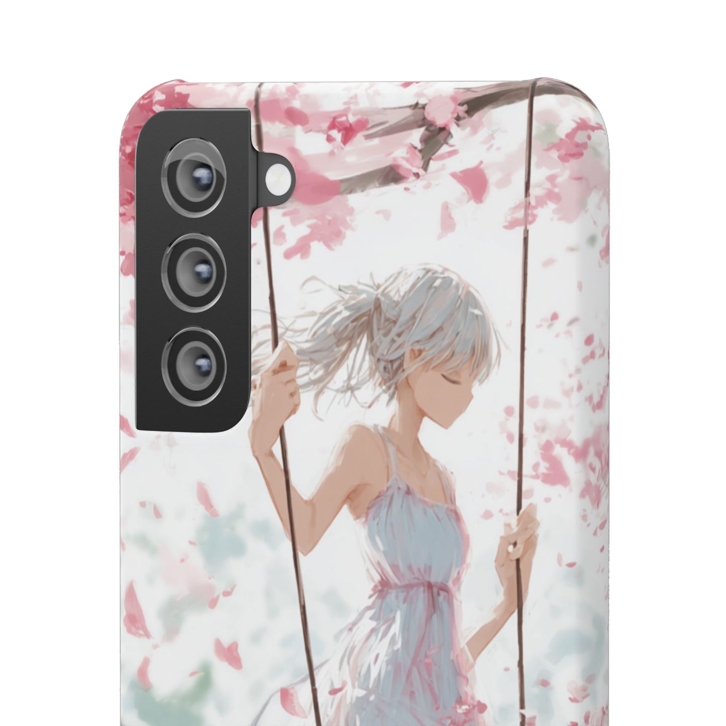 Elegant Floral Snap Cases for iPhone, Personalized Phone Covers, Cute Spring Gifts, Anime Aesthetic Accessories, Flower-themed Cell [...]