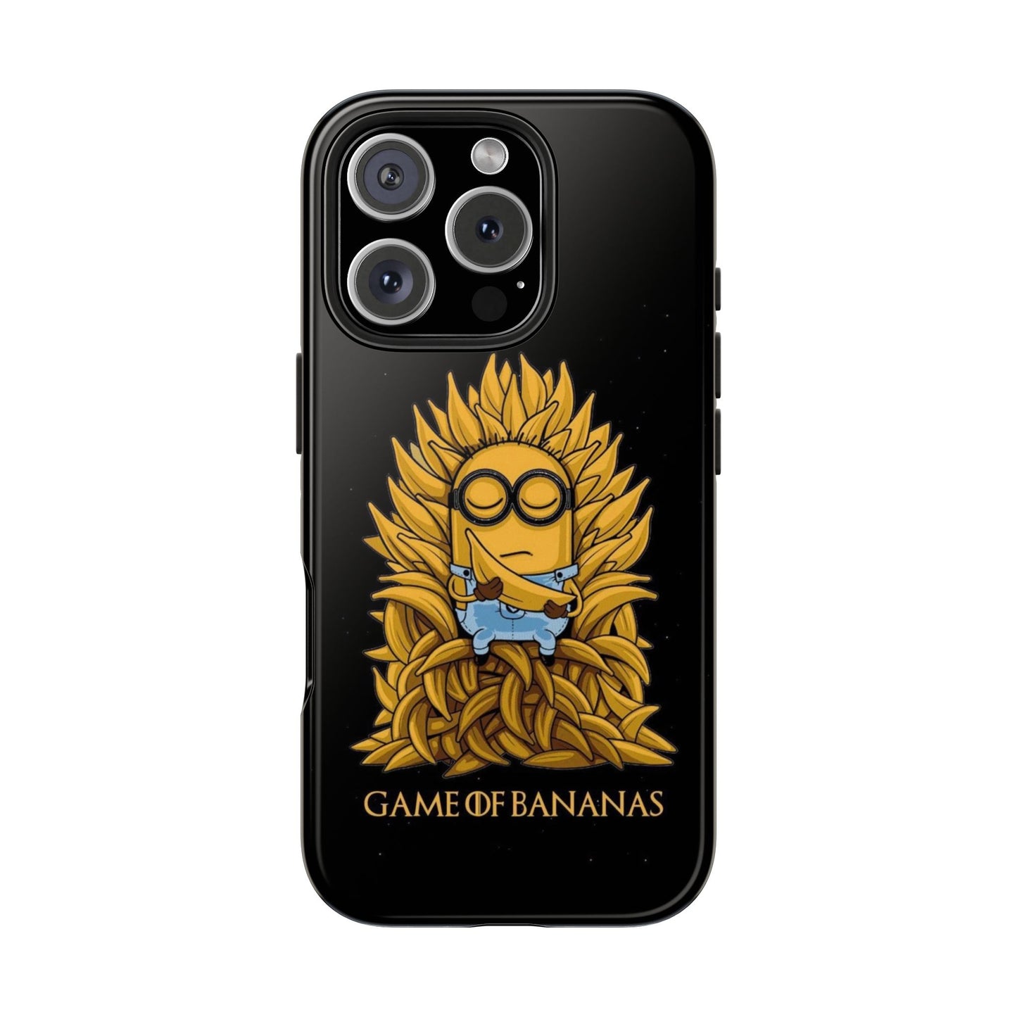 Game of BANANAS iPhone 17 Tough Phone Case | Vintage Black